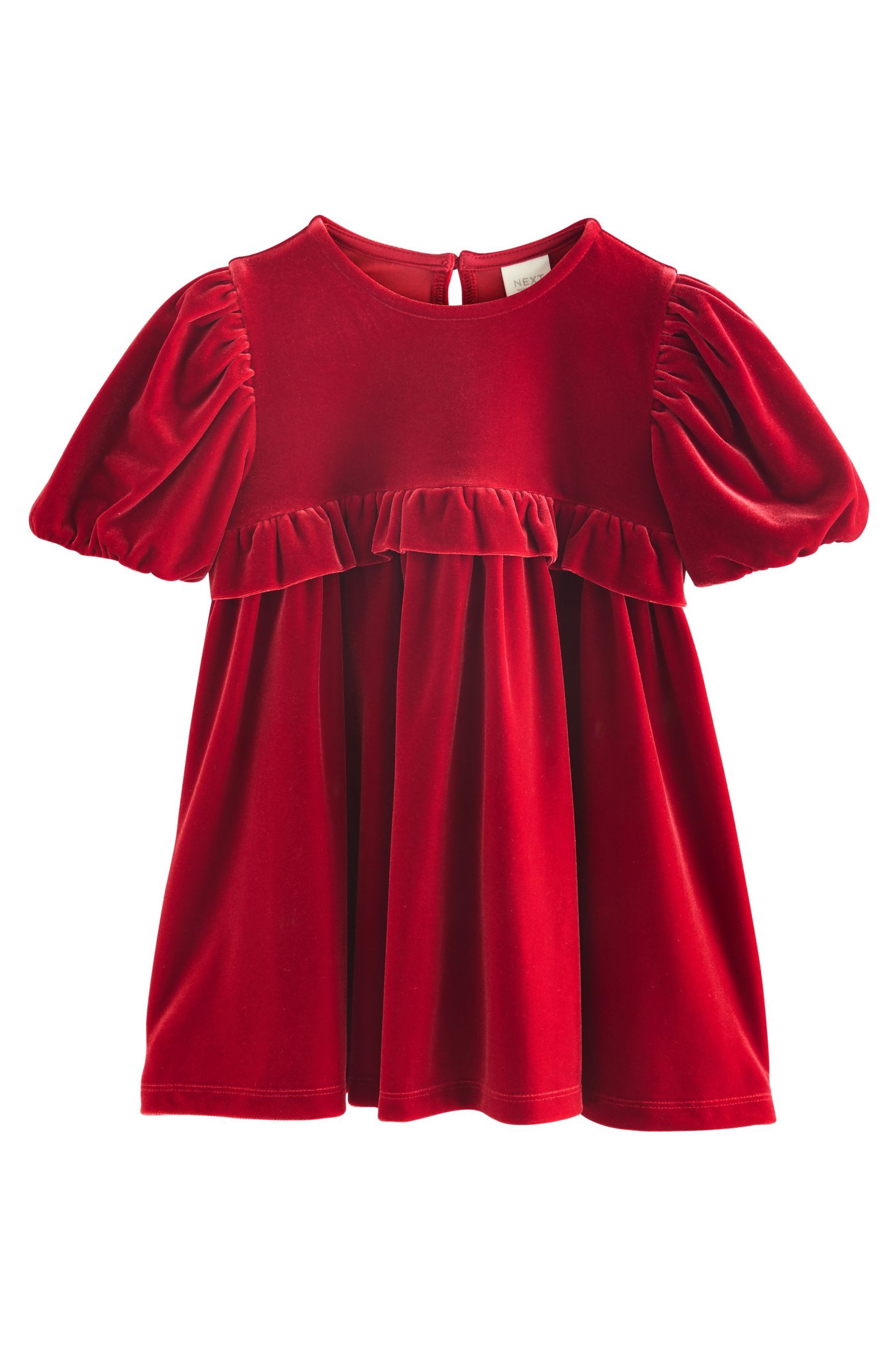 Next Samtkleid Gerüschtes Partykleid aus Samt günstig online kaufen