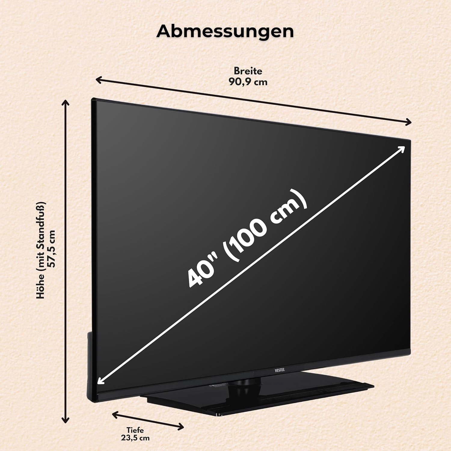 VESTEL 40FT9740 LED-Fernseher (100.00 cm...
