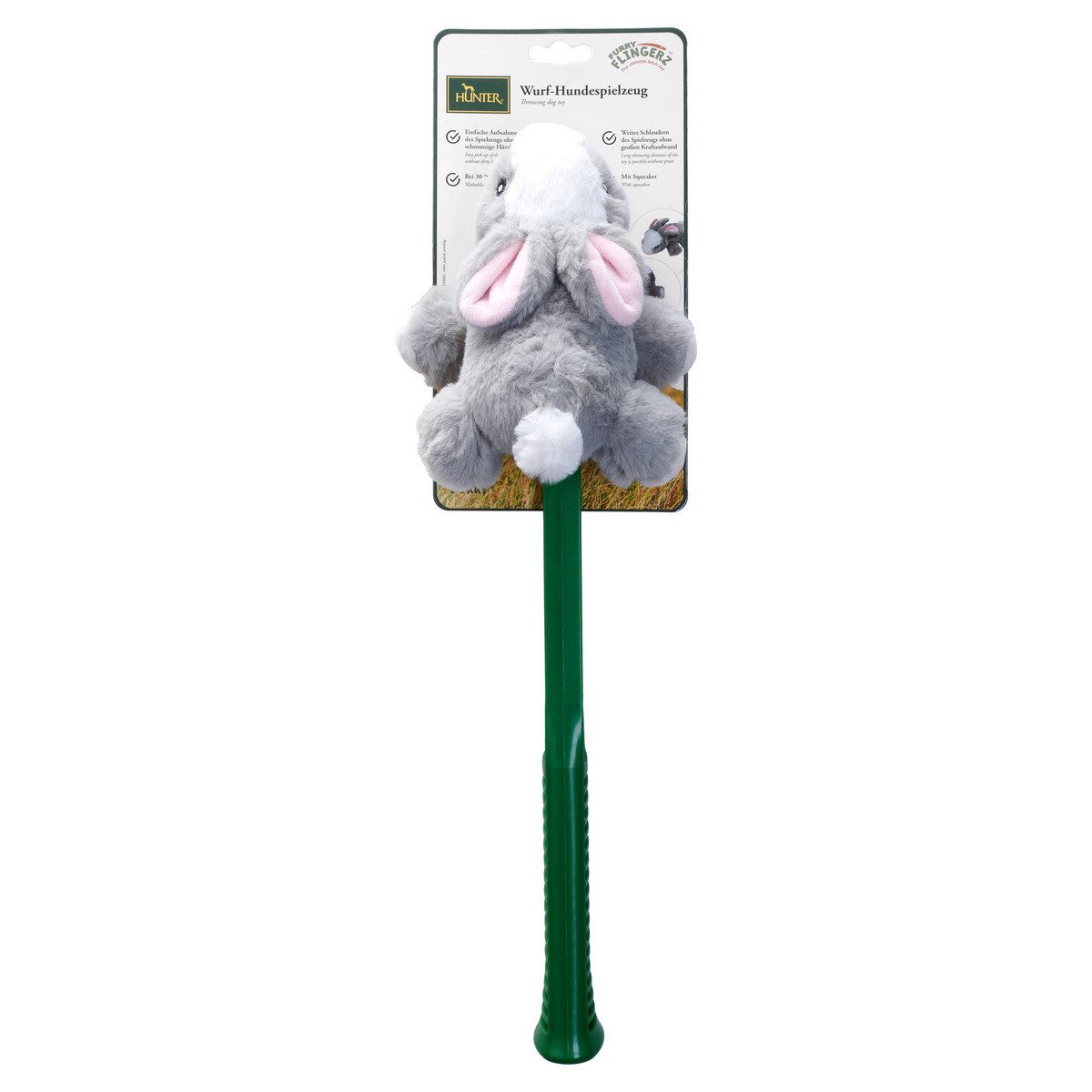 Thumbnail - Hunter Tierbedarf Outdoor-Spielzeug FLINGERZ Wurf-Hundespielzeug Furry Hase