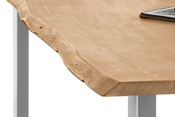 SAM® Essgruppe Alterius, massives Akazienholz, mit Baumkante, U-Gestell und Stühlen