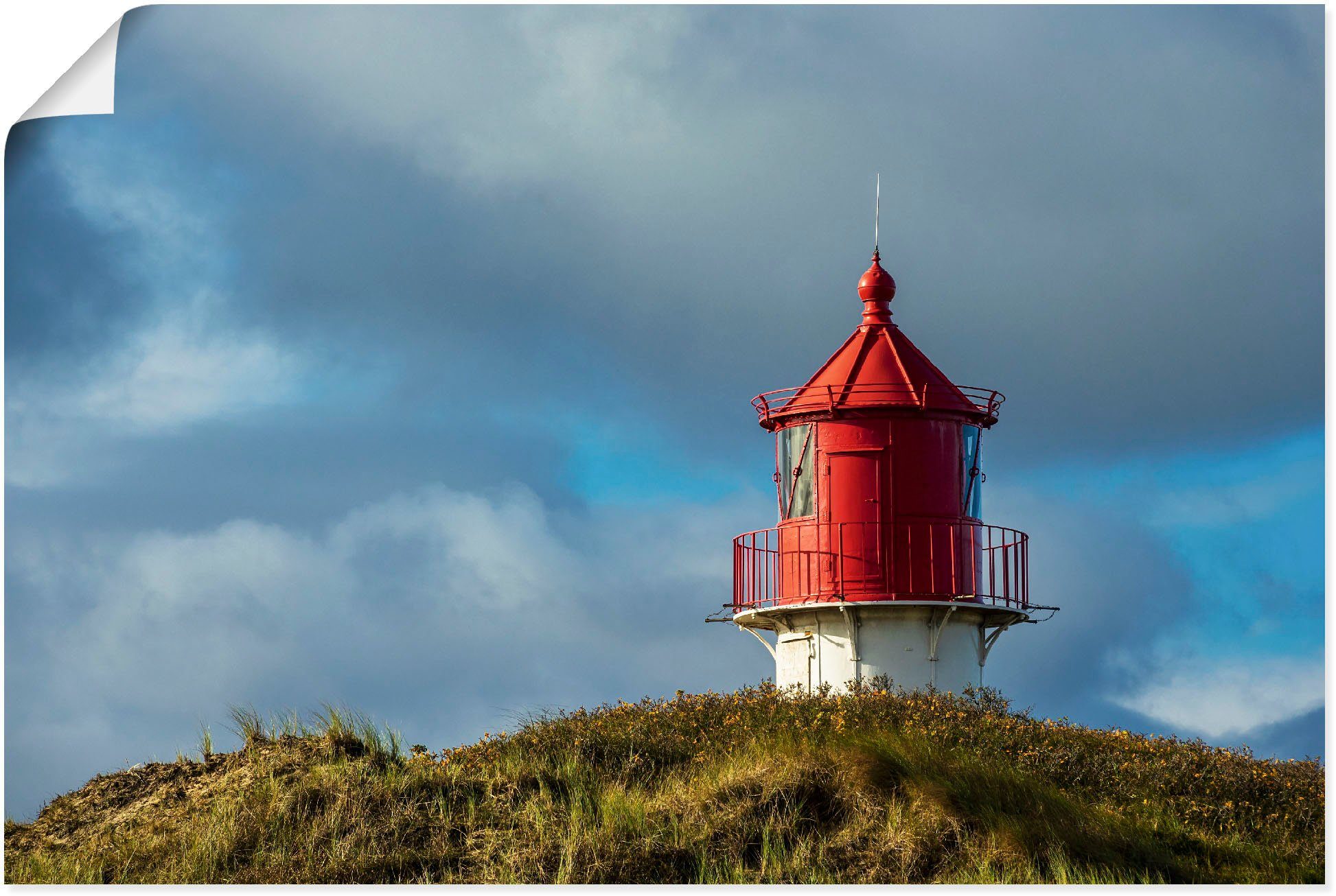 Hochwertig zu extrem niedrigen Preisen Artland Wandbild Leuchtturm St), versch. Insel Größen (1 oder Alubild, Amrum, in als in Leinwandbild, Gebäude Poster Wandaufkleber Norddorf