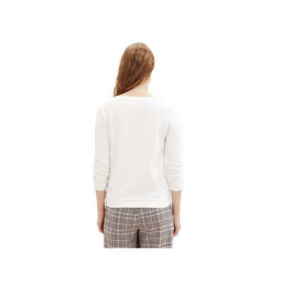 TOM TAILOR Sweatshirt uni passform textil (1-tlg)