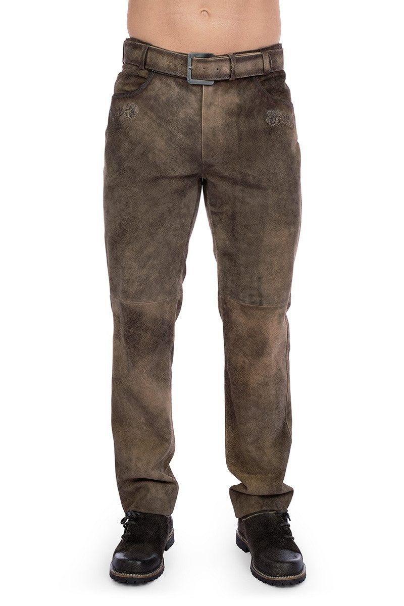 Maddox Trachtenlederhose Lederhose lang - LAUTER - smoke III günstig online kaufen