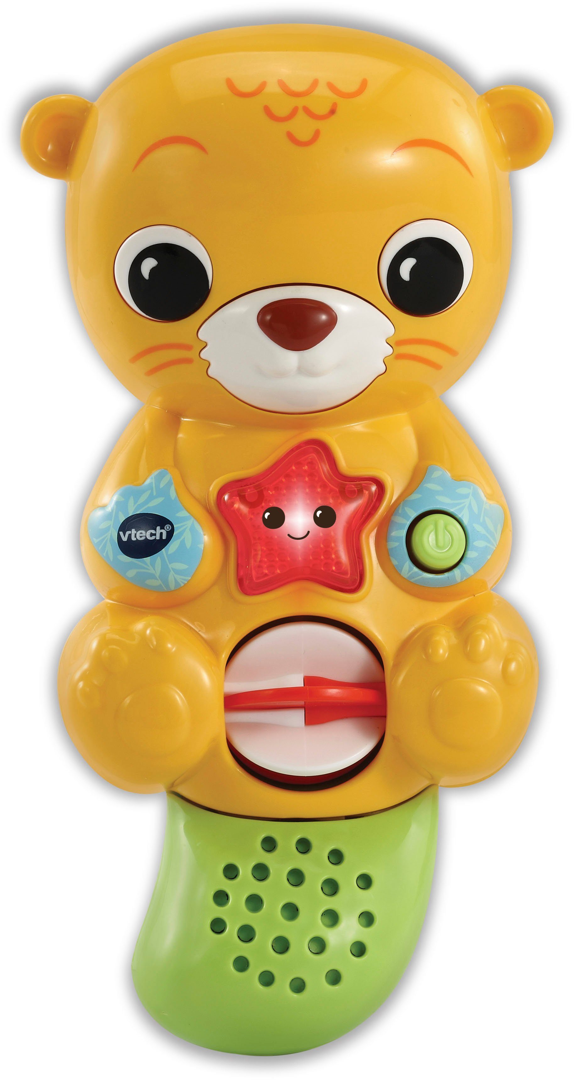 Vtech® Badespielzeug Vtech Baby, Badespaß Otter, mit Licht und Sound, Das  Rädchen im Bauch des Otters dreht sich, wenn man Wasser darübergießt