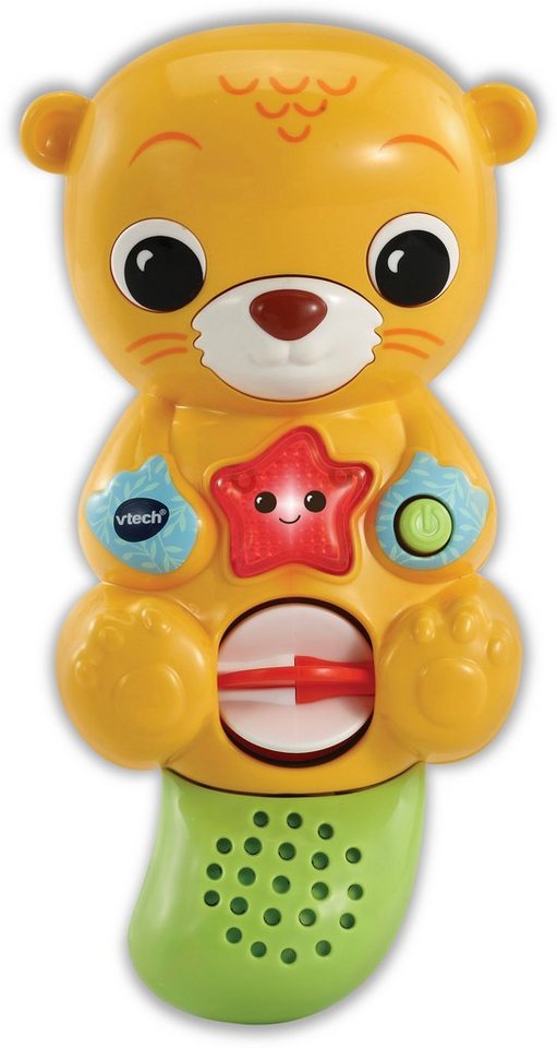 mit Badespaß im sich, Vtech Bauch Vtech® Otters und darübergießt Baby, dreht man Das wenn Otter, des Wasser Rädchen Licht Sound, Badespielzeug