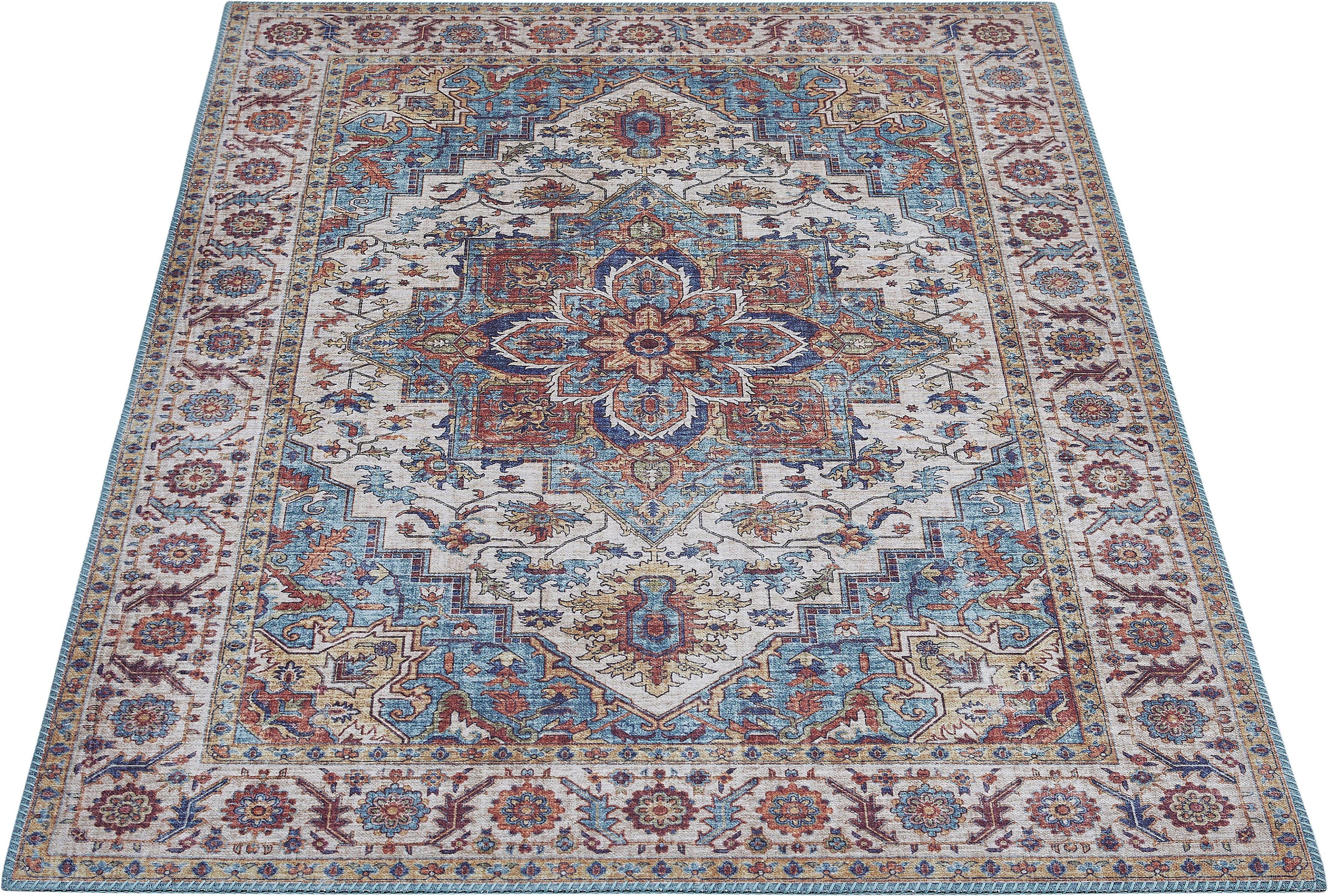 LUXOR living Teppich Prima 3, rechteckig, Höhe: 7 mm, Kurzflor, Orient-Optik, Vintage Design, auch als Läufer erhältlich