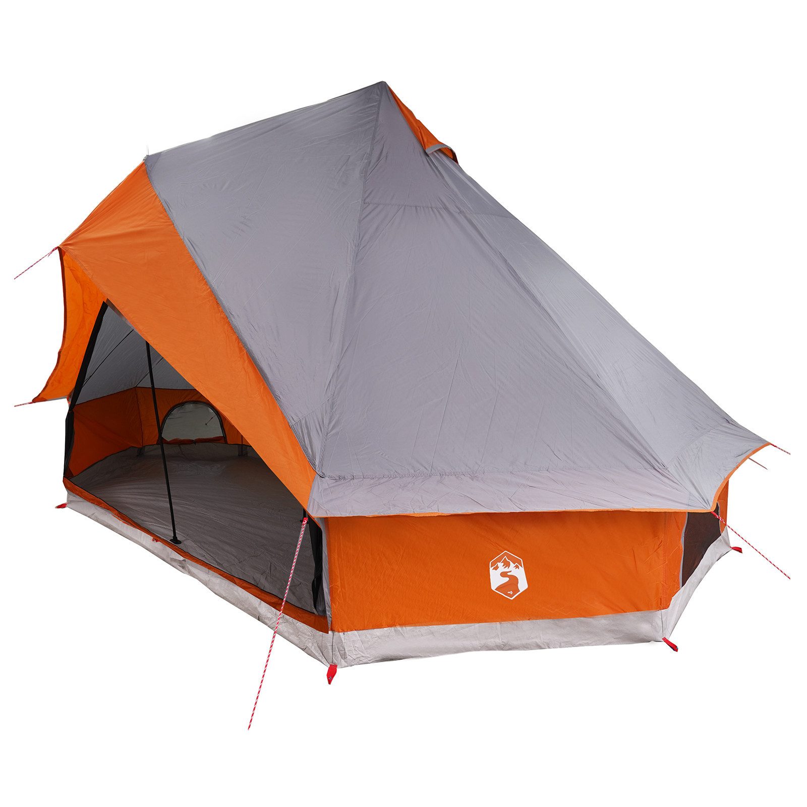vidaXL Tipi-Zelt Familienzelt Tipi Grau und günstig online kaufen