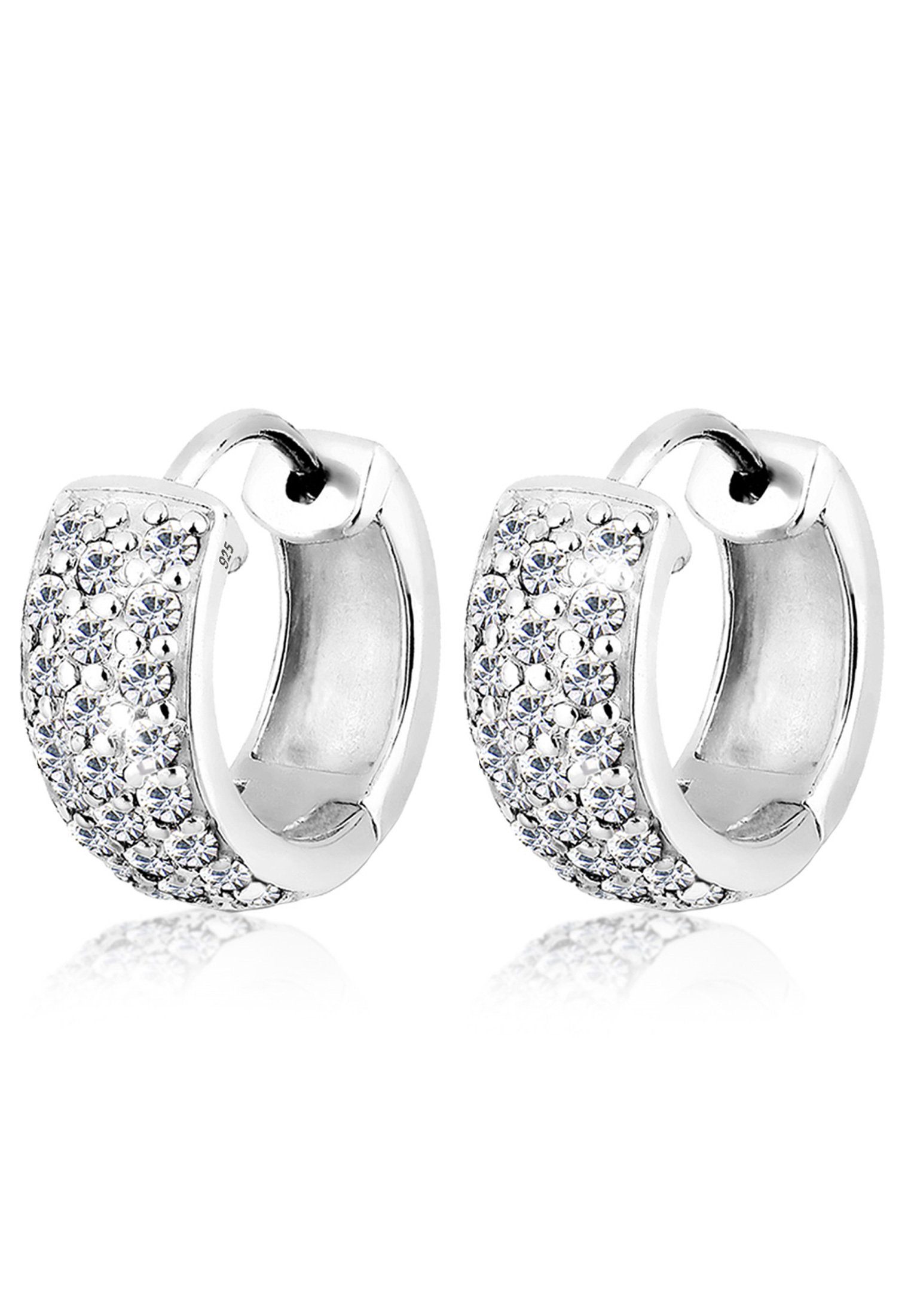 Elli Paar Creolen Paar Creolen Elegant 925 Silber, mit Kristallen von Swaro günstig online kaufen