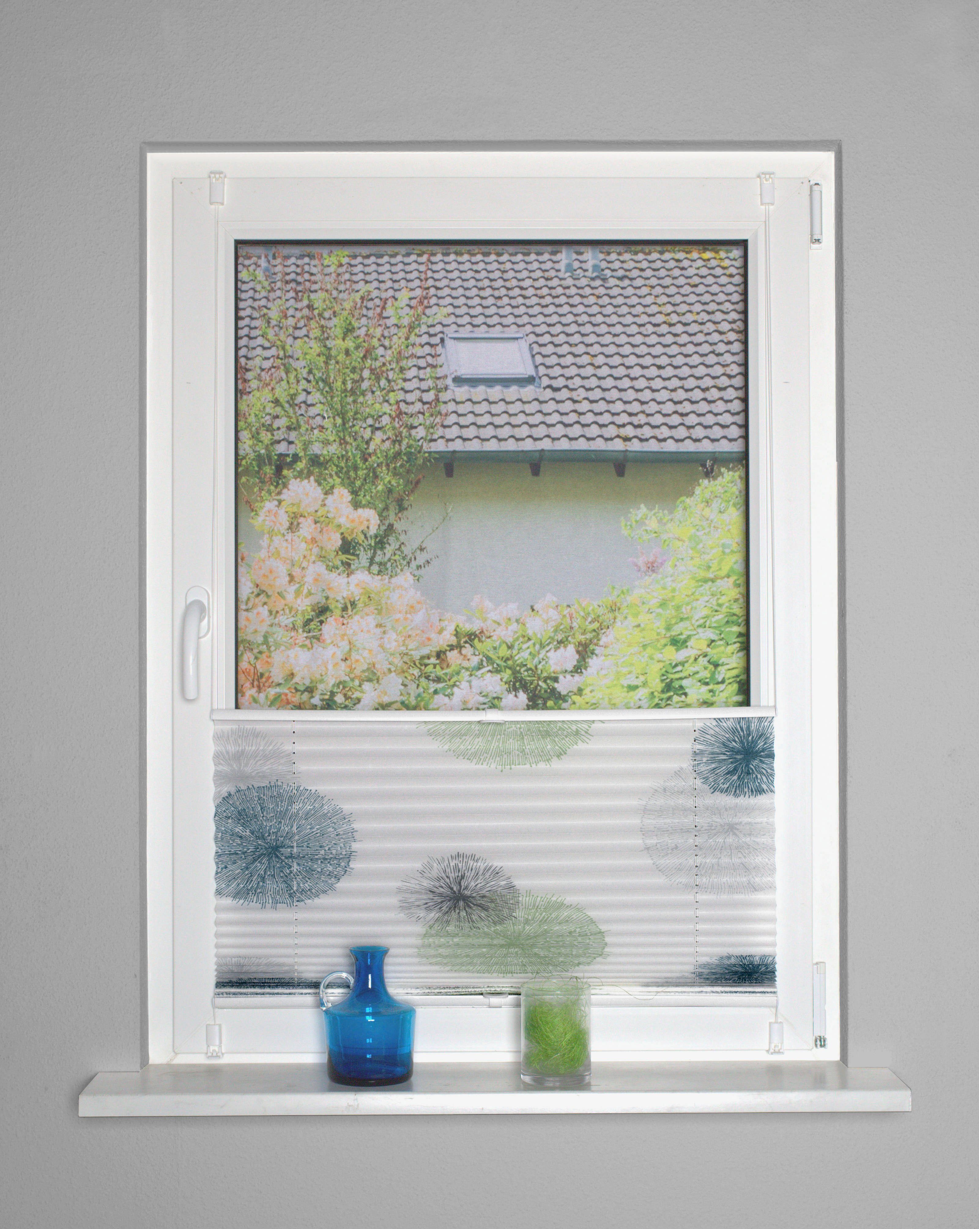 HOME WOHNIDEEN Plisseerollo RAWLINS, mit Hakenaufhängung, halbtransparent