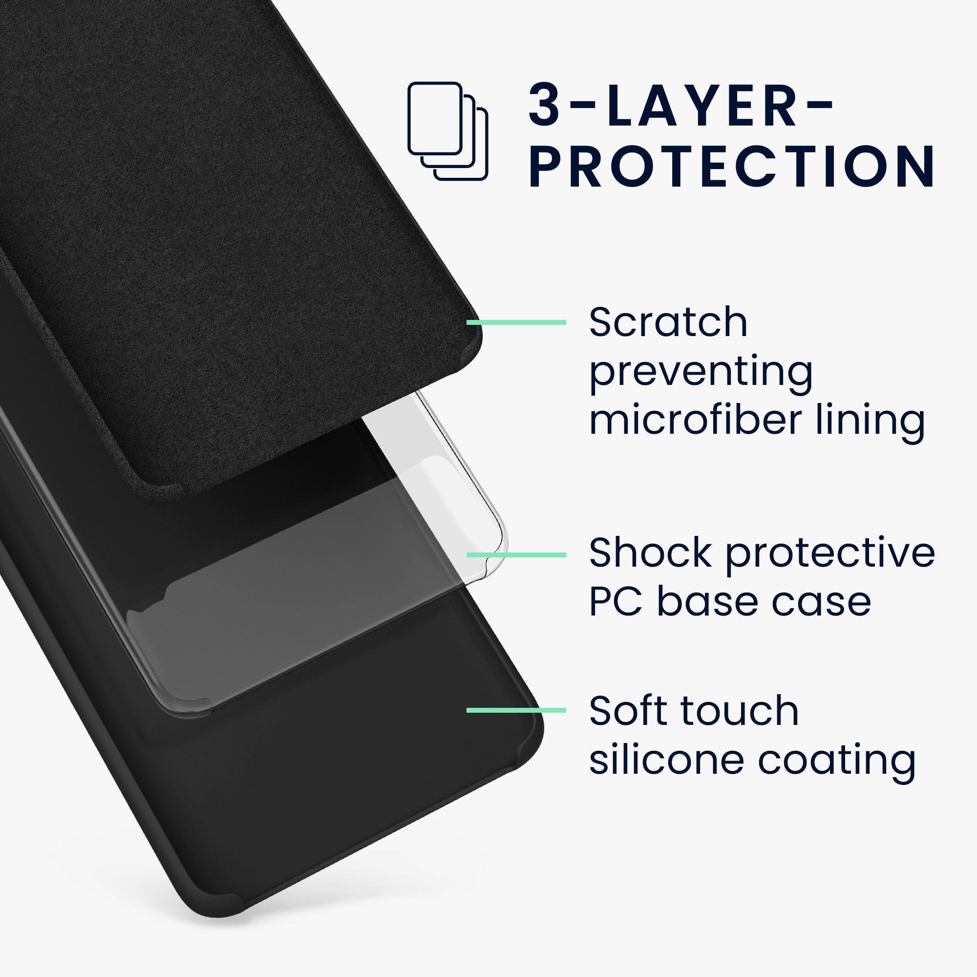 kwmobile Handyhülle Handyhülle für Oppo Find X5 Lite Hülle, Weiches Handy Silikon Case - Schutzhülle Cover