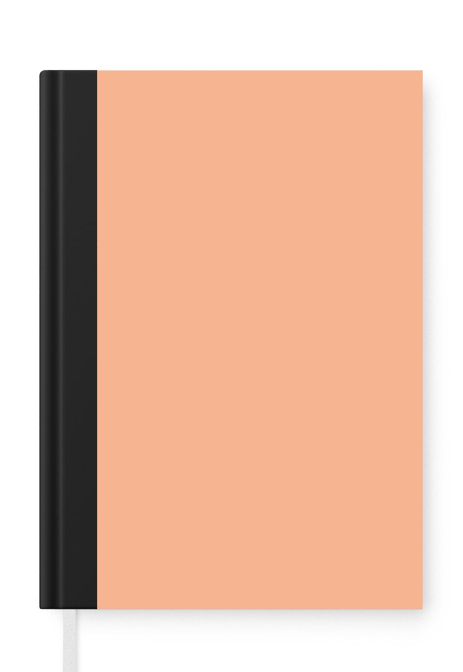 MuchoWow Notizbuch Aprikose - Rosa - Pastell - Einfarbig - Farbe, Journal, Merkzettel, Tagebuch, Notizheft, A5, 98 Seiten, Haushaltsbuch
