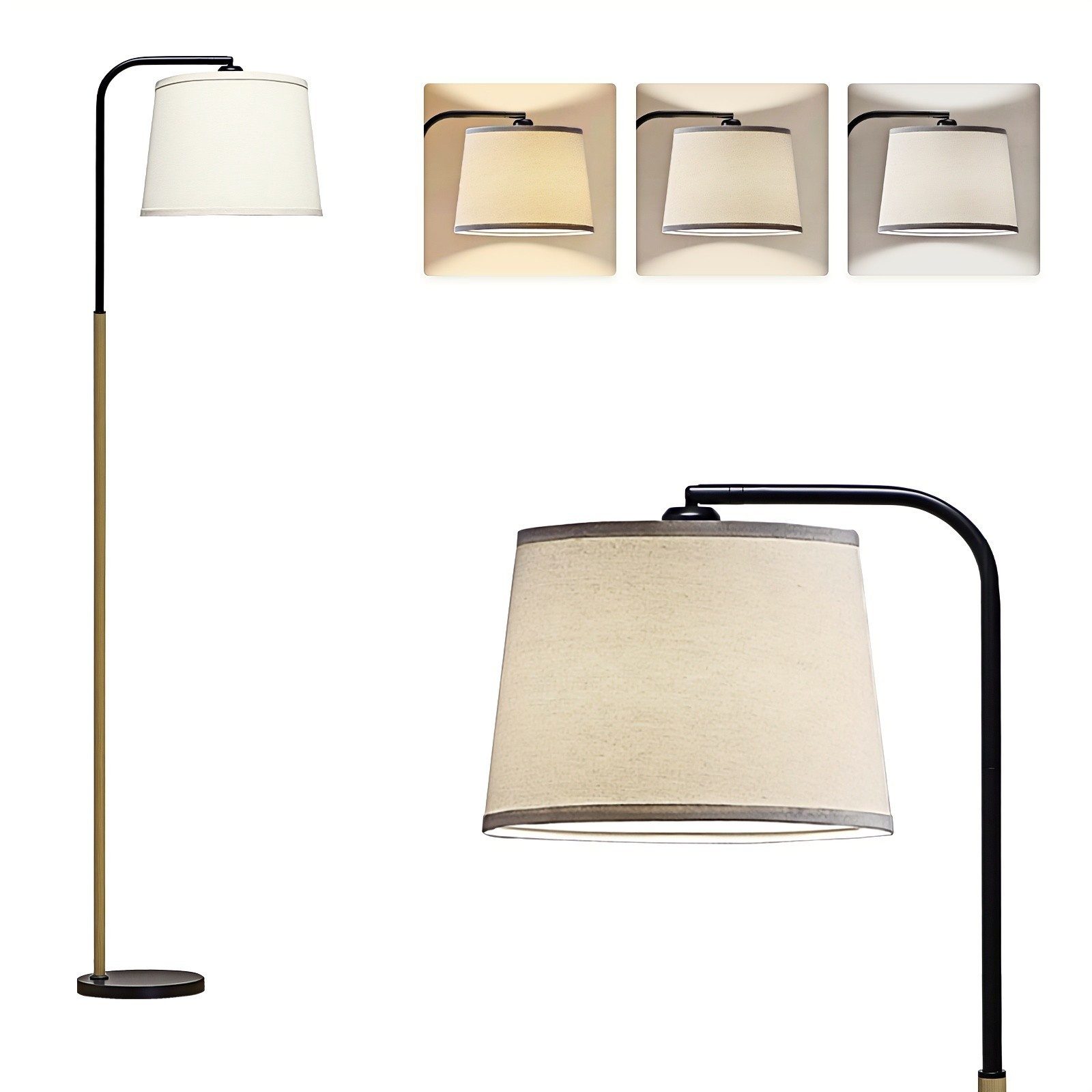Tukrool Stehlampe Standleuchten,Bogenlampe 166cm,Dimmbar LED Stehleuchte günstig online kaufen