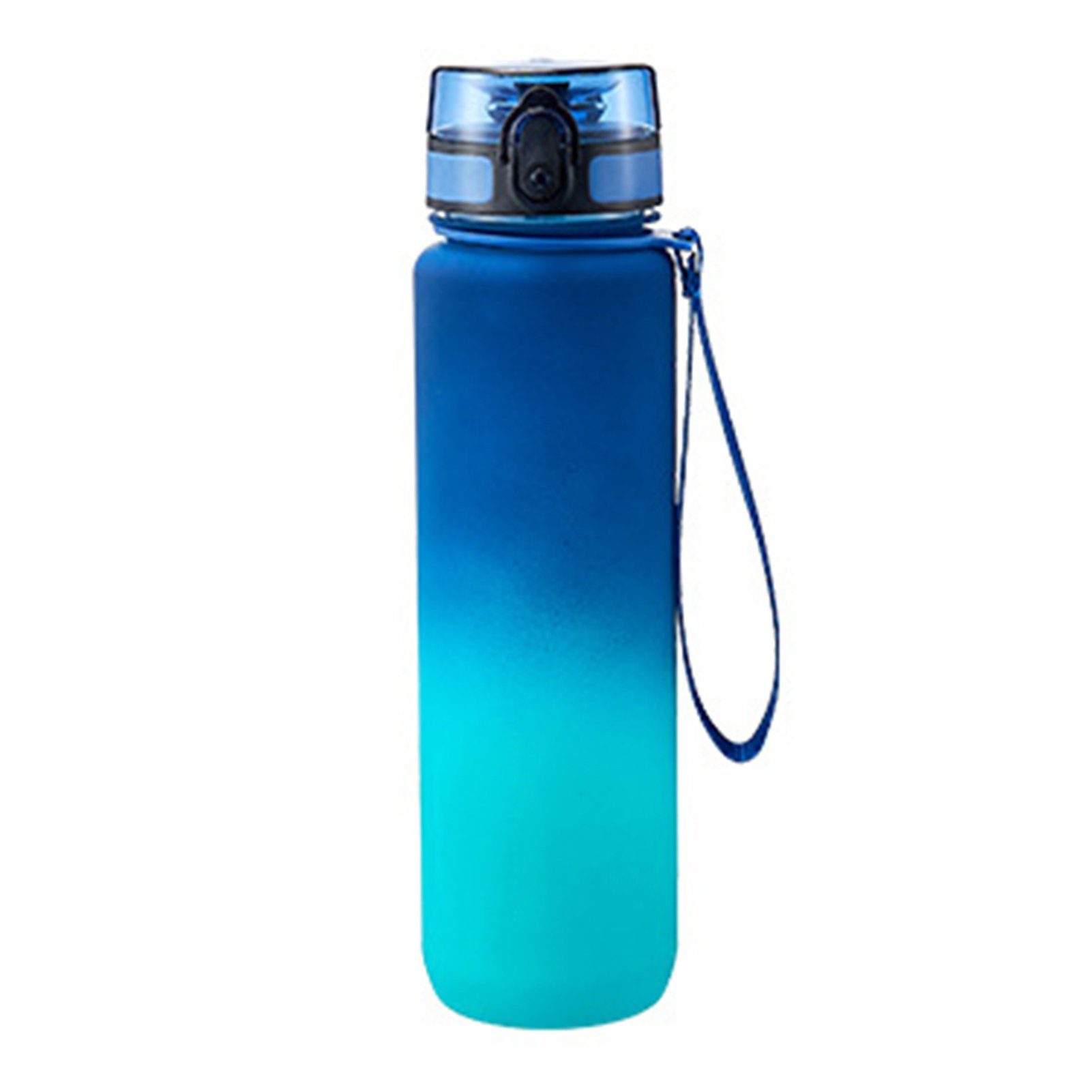 Blusmart Trinkflasche 500 Ml/650 Ml/1000 Ml Kunststoff-Sport-Wasserbecher, Trinkflasche, Trinkflasche blue green 1000ml