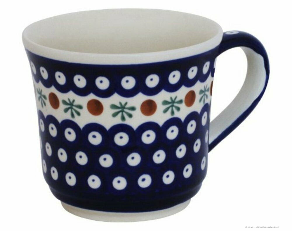 Bunzlauer Keramik Becher Bunzlauer Keramik 500ml Becher Ø11,2cm konisch, sanft gewölbt Dekor 41, Keramik