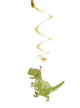 Boland Luftschlange 3 Dino Deko Party Luftschlangen - Dekospiralen, Deko für Dinosaurier.Freund: Mache Deine Party zum Jurassic Park!