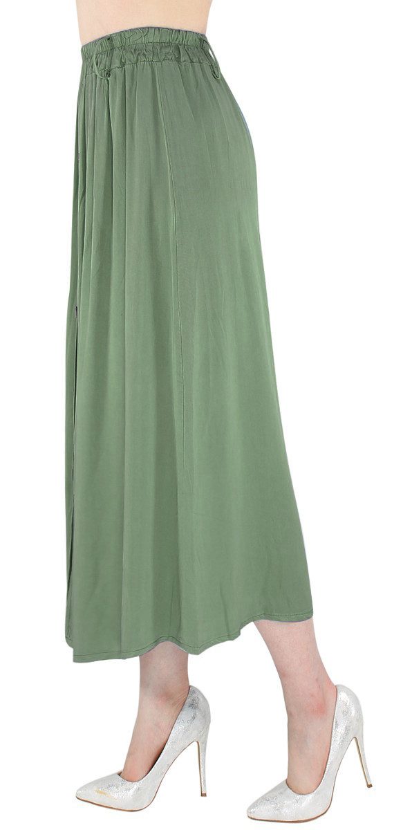 dy_mode Strandrock Damen Sommerrock in Midi-Länge günstig online kaufen