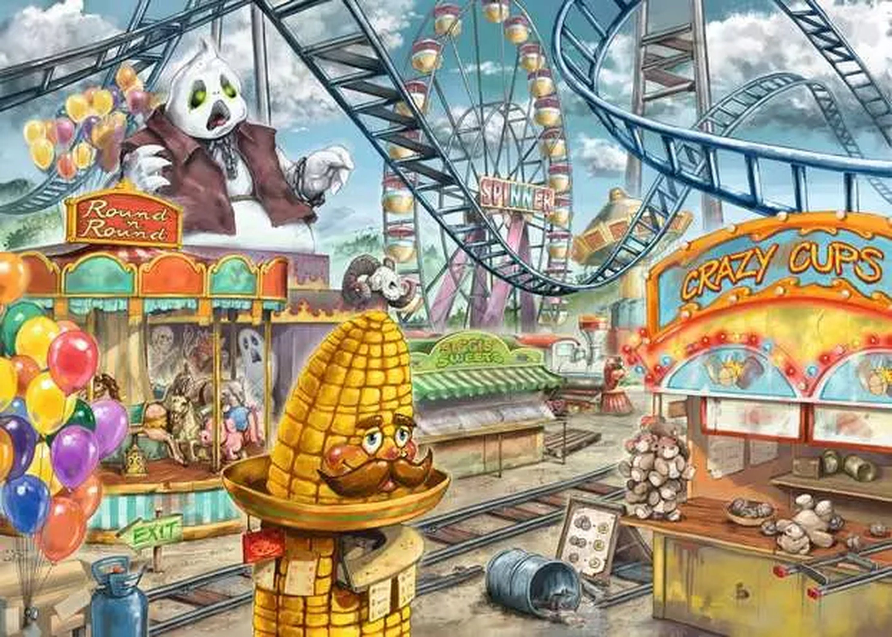 Ravensburger Puzzle EXIT Puzzle Kids Im Freizeitpark 368 Teile, 368 Puzzleteile