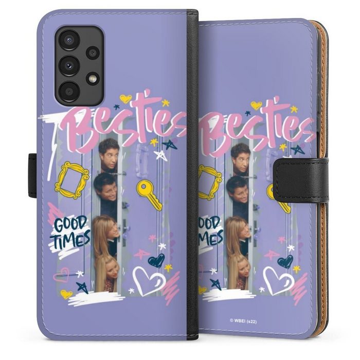 DeinDesign Handyhülle Friends Offizielles Lizenzprodukt Freundschaft Friends Besties Samsung Galaxy A13 4G Hülle Handy Flip Case Wallet Cover
