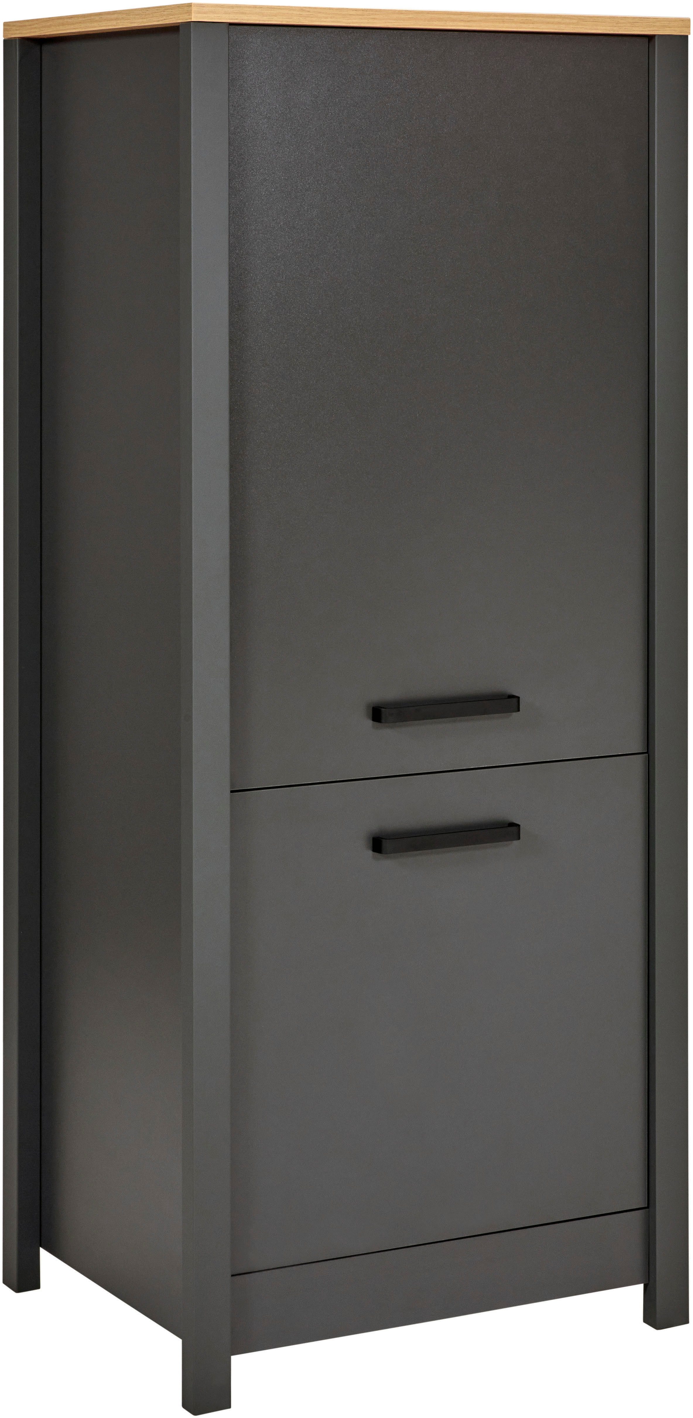 Inter Link Kühlumbauschrank Veneto (1-St) Für Kühl-Gefrier-Kombi, Soft-Close, Füße höhenverstellbar, 70x60x167