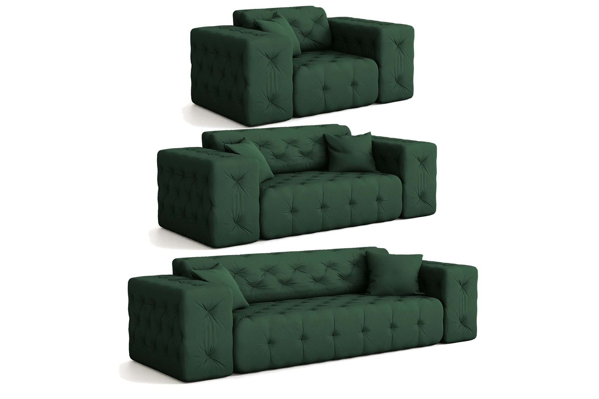 Fun Möbel Polstergarnitur Sofaset Designersofa CHANTAL günstig online kaufen
