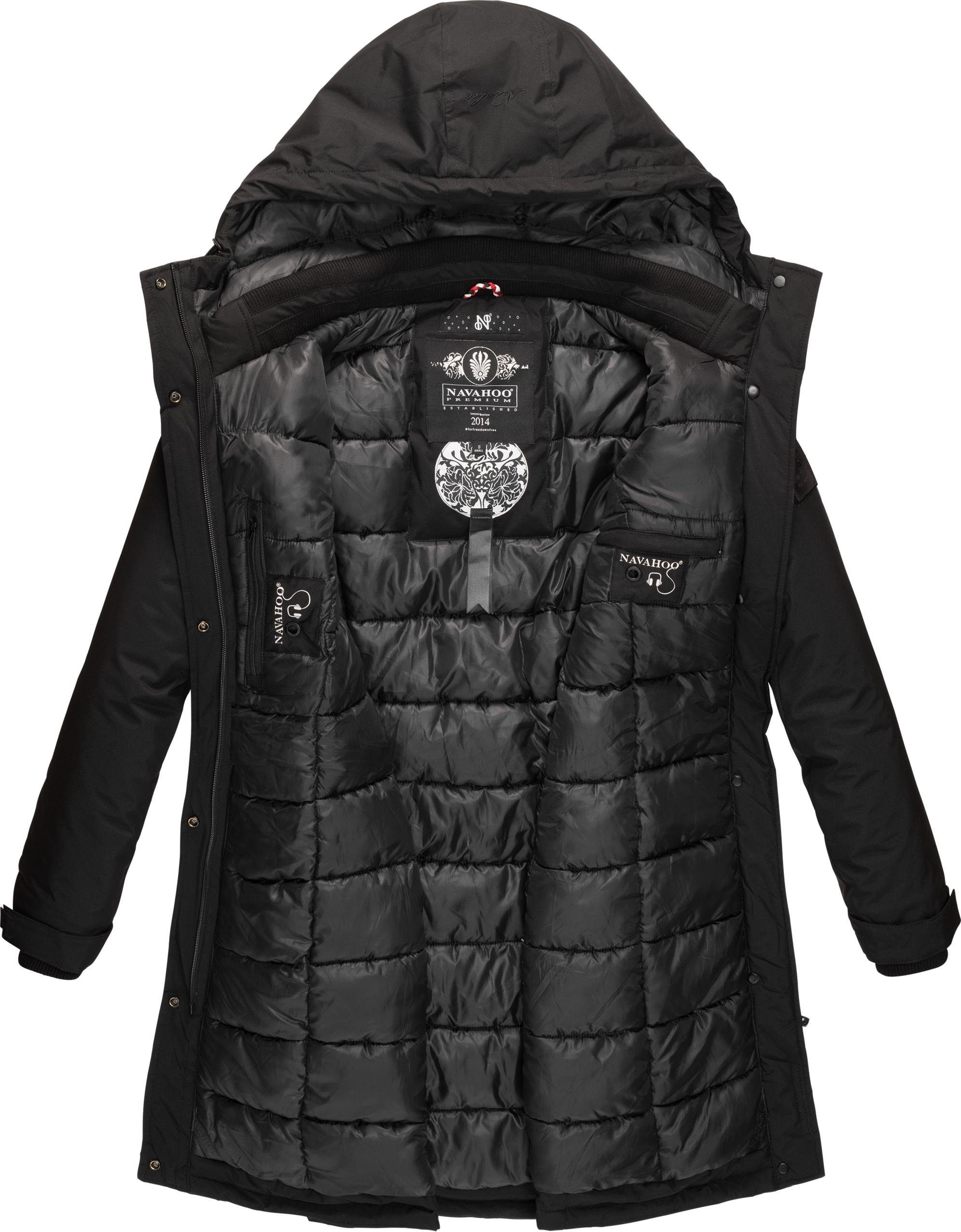 Navahoo Wintermantel Letiziaa sportlicher Winterparka mit gefütterter Kapuze – Bild 4 von 5