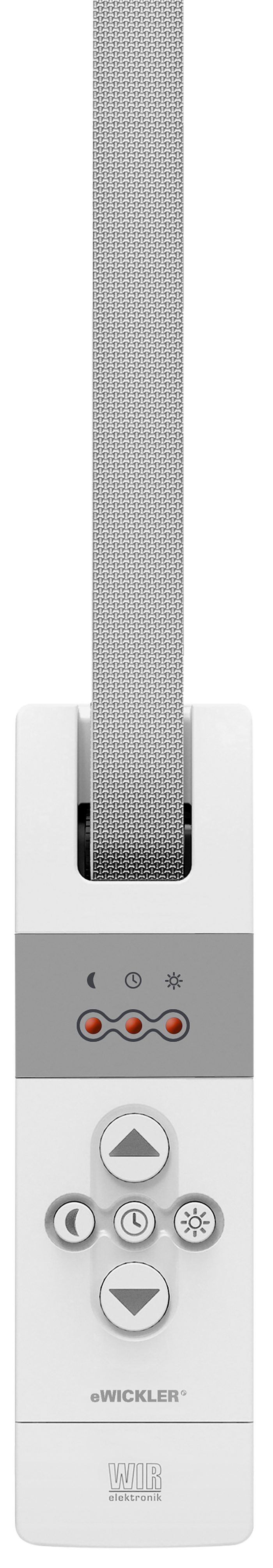 WIR elektronik Rollladengurt-Antrieb eWickler Standard eW830-F Funk für 17-23 mm Gurtbreite, Unterputz, 50 kg Zugkraft inkl. Netzstecker