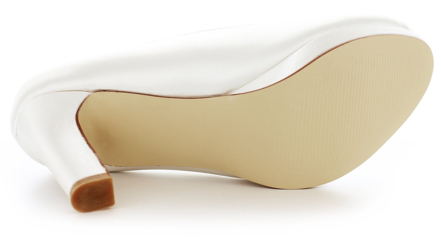 White Lady 889 ivory - einfärbbare Satin-Brautschuhe Pumps – Bild 3 von 5