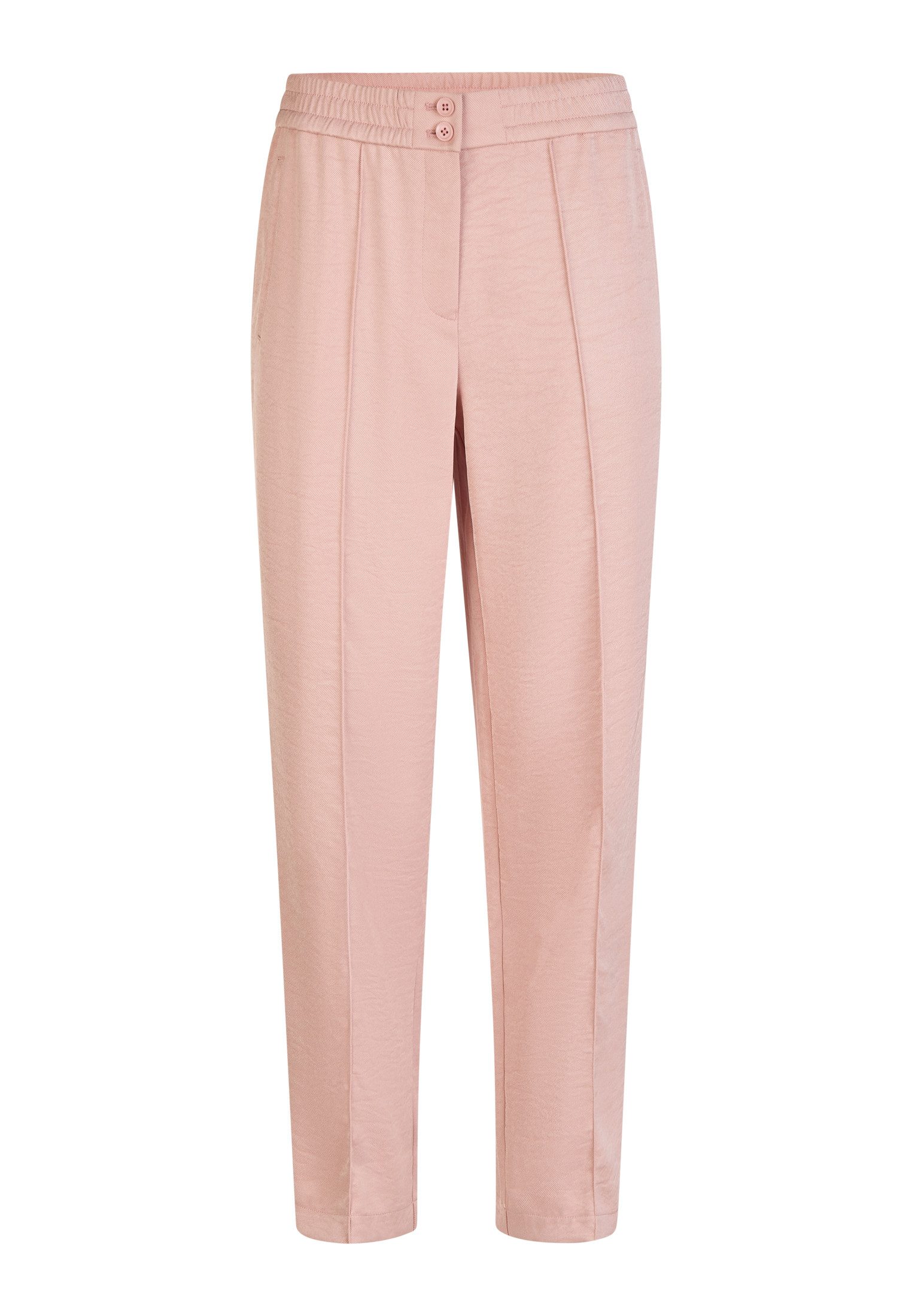 MARC AUREL Jerseyhose Hose aus schimmerndem Twill