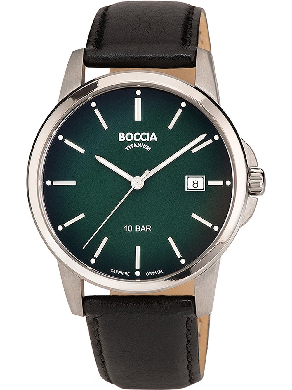 Boccia Quarzuhr Boccia 3633-02 Herrenuhr Titanium 40mm 10ATM Boccia 3633-02 Herrenuhr Titanium 40mm 10ATM