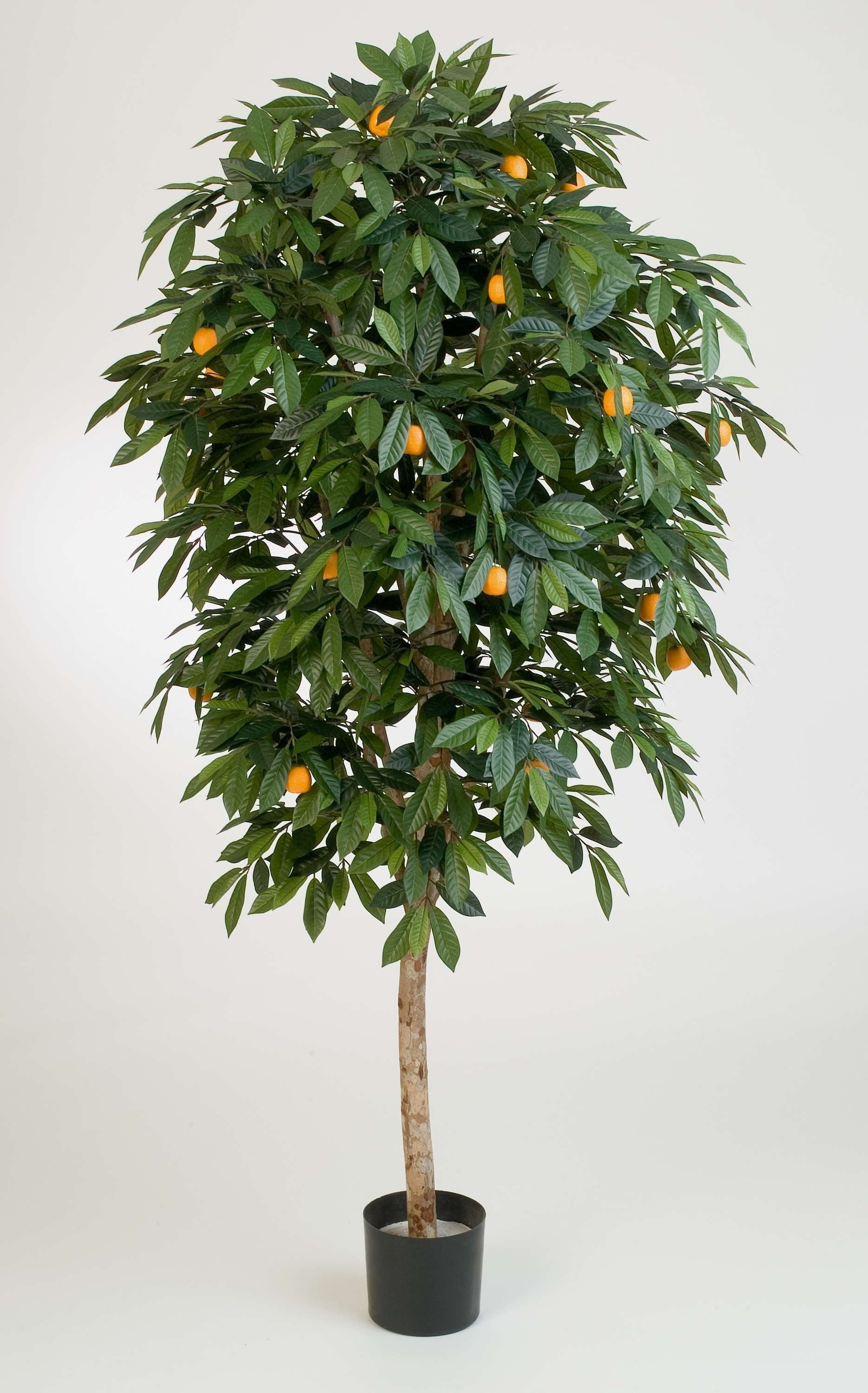 Kunstbaum Künstlicher Mandarinen Orangen Baum, 1030 Blätter, 110cm Orange, artplants, Höhe 110.0 cm