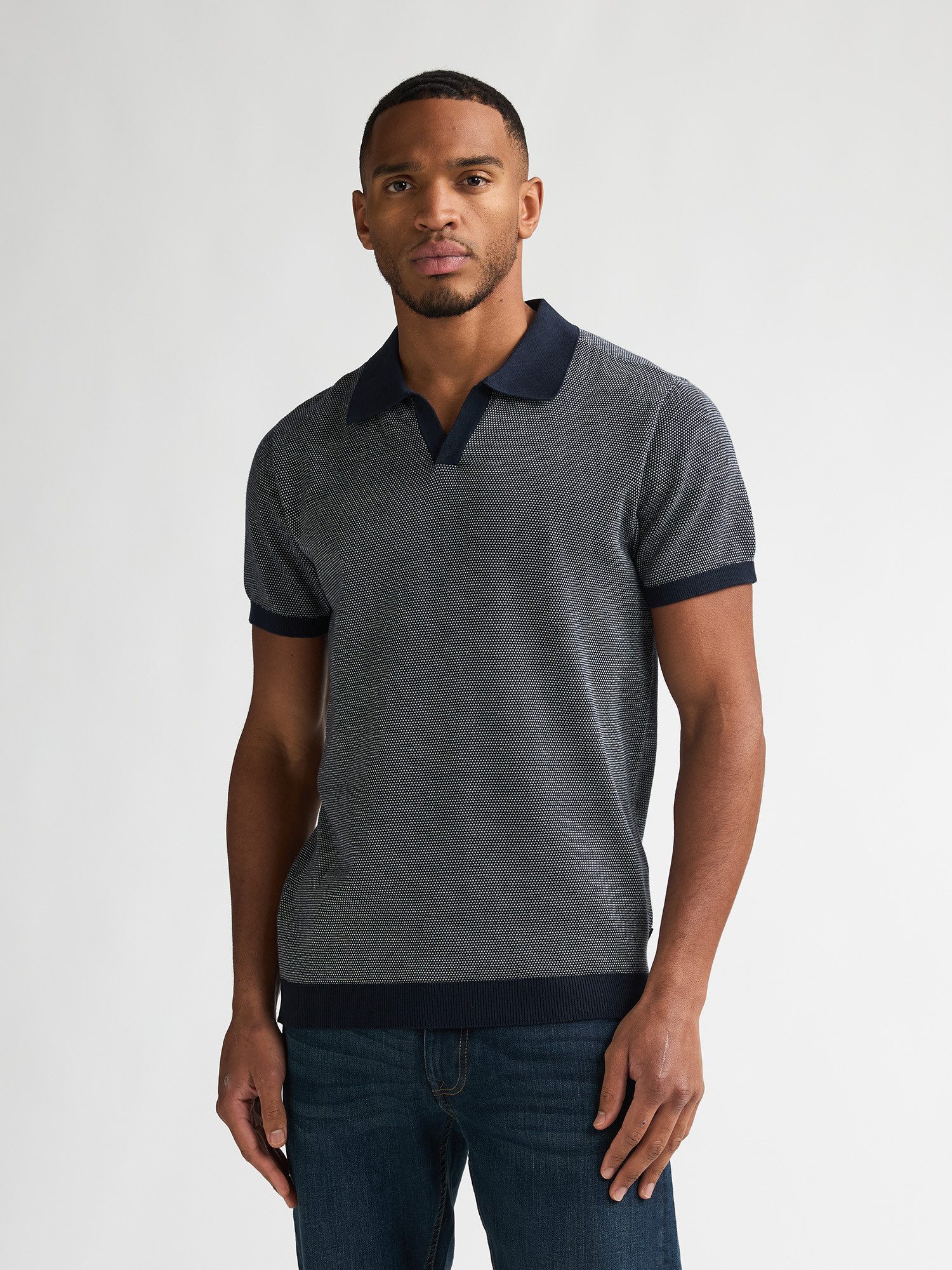 Petrol Industries Poloshirt Men Knitwear Polo mit offenem Polokragen