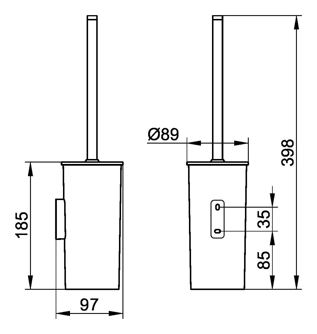 Keuco WC-Garnitur Collection Moll, Toilettenbürstengarnitur günstig online kaufen