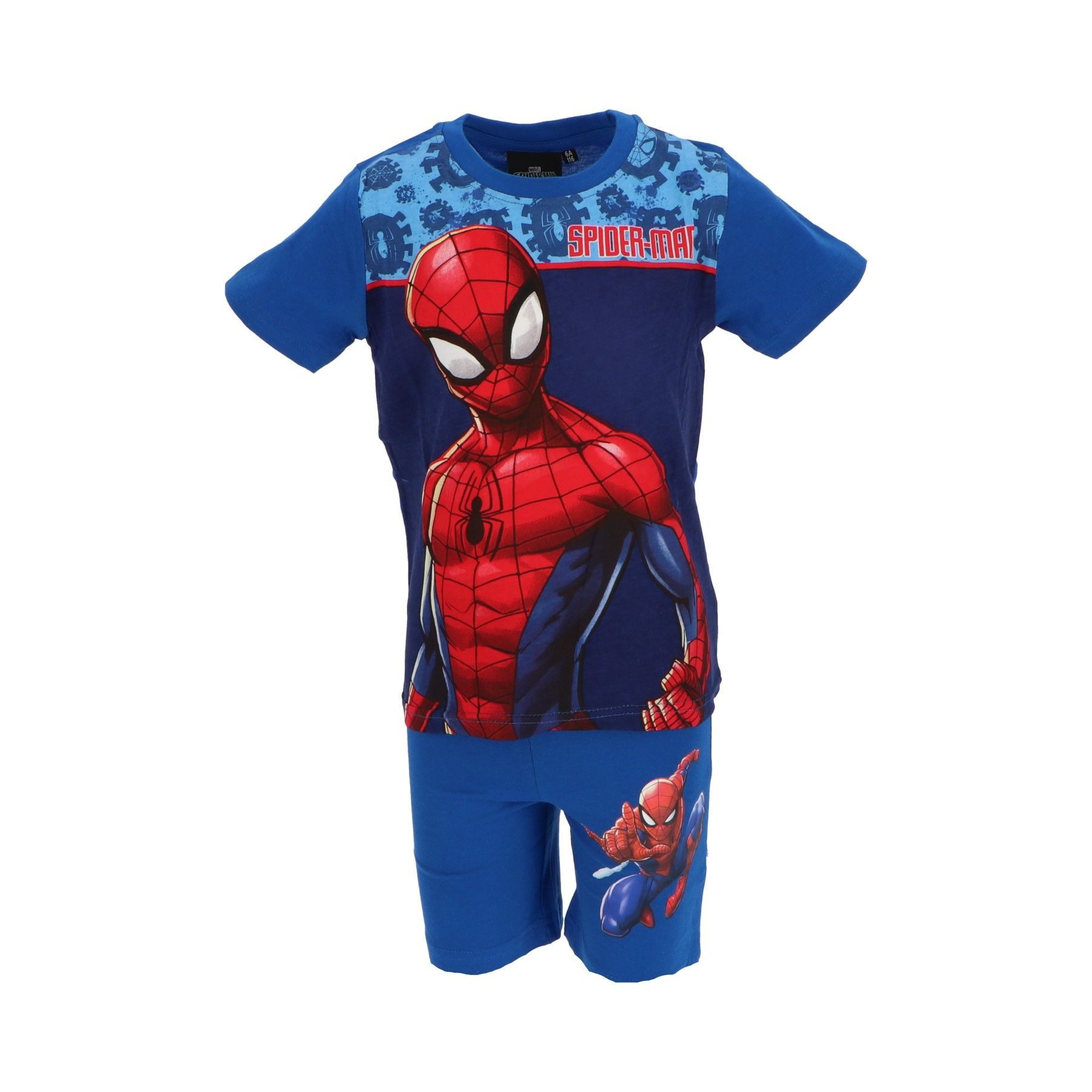 Spiderman Pyjama Shortama – Kinderpyjama & Sommeranzug aus 100% Baumwolle