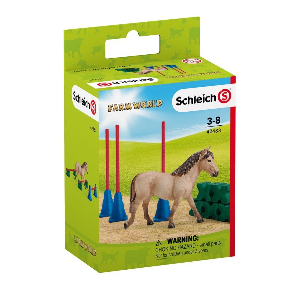 Slalom Pferd World Spielfigur Schleich® Zubehör mit Sammel-Figur Pony Schleich Farm Set