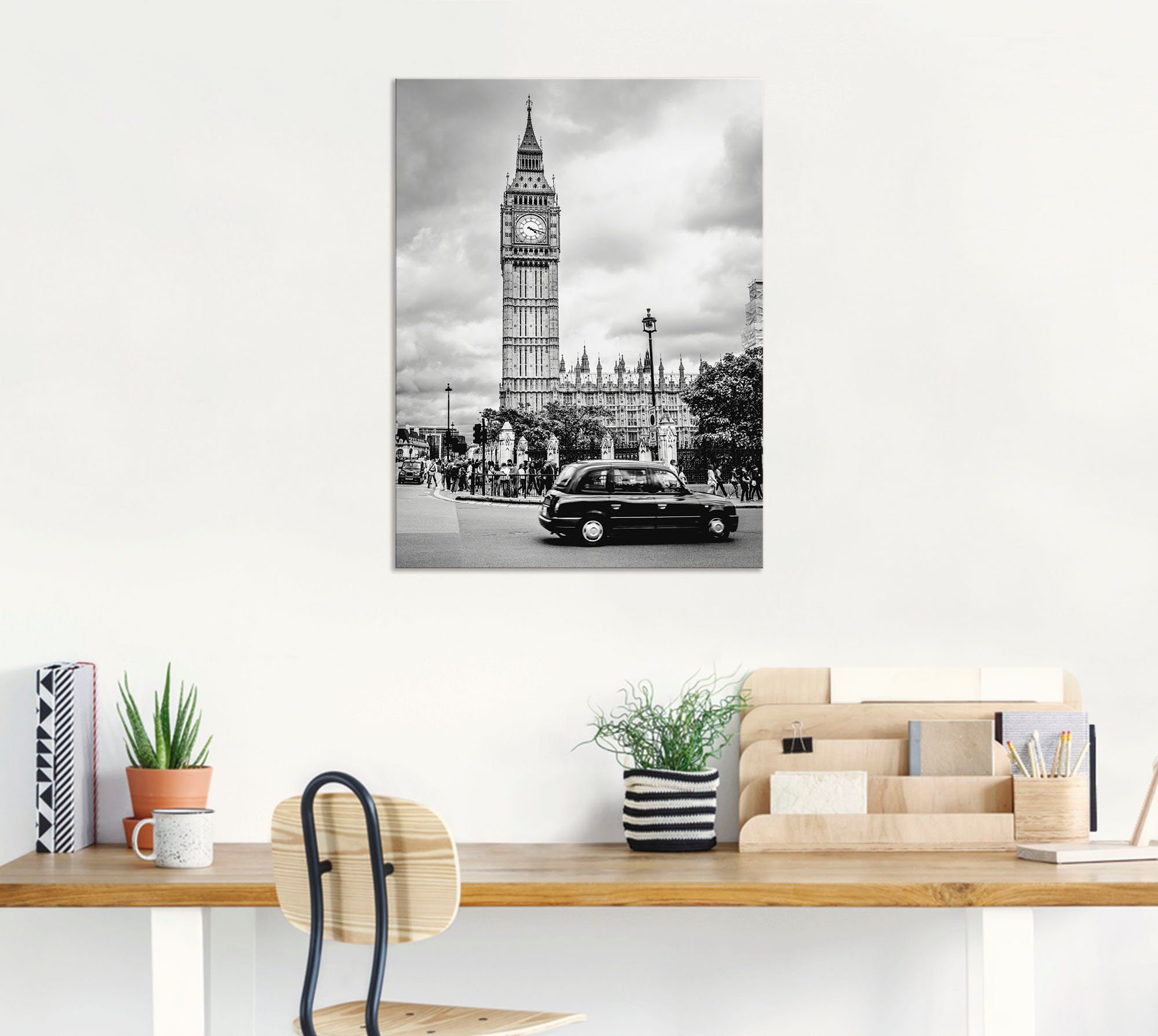 Artland Wandbild »London Taxi und Big Ben«, Gebäude (1 Stück), in vielen Größen & Produktarten - Alubild / Outdoorbild für den Außenbereich, Leinwandbild, Poster, Wandaufkleber / Wandtattoo auch für Badezimmer geeignet-kaufen