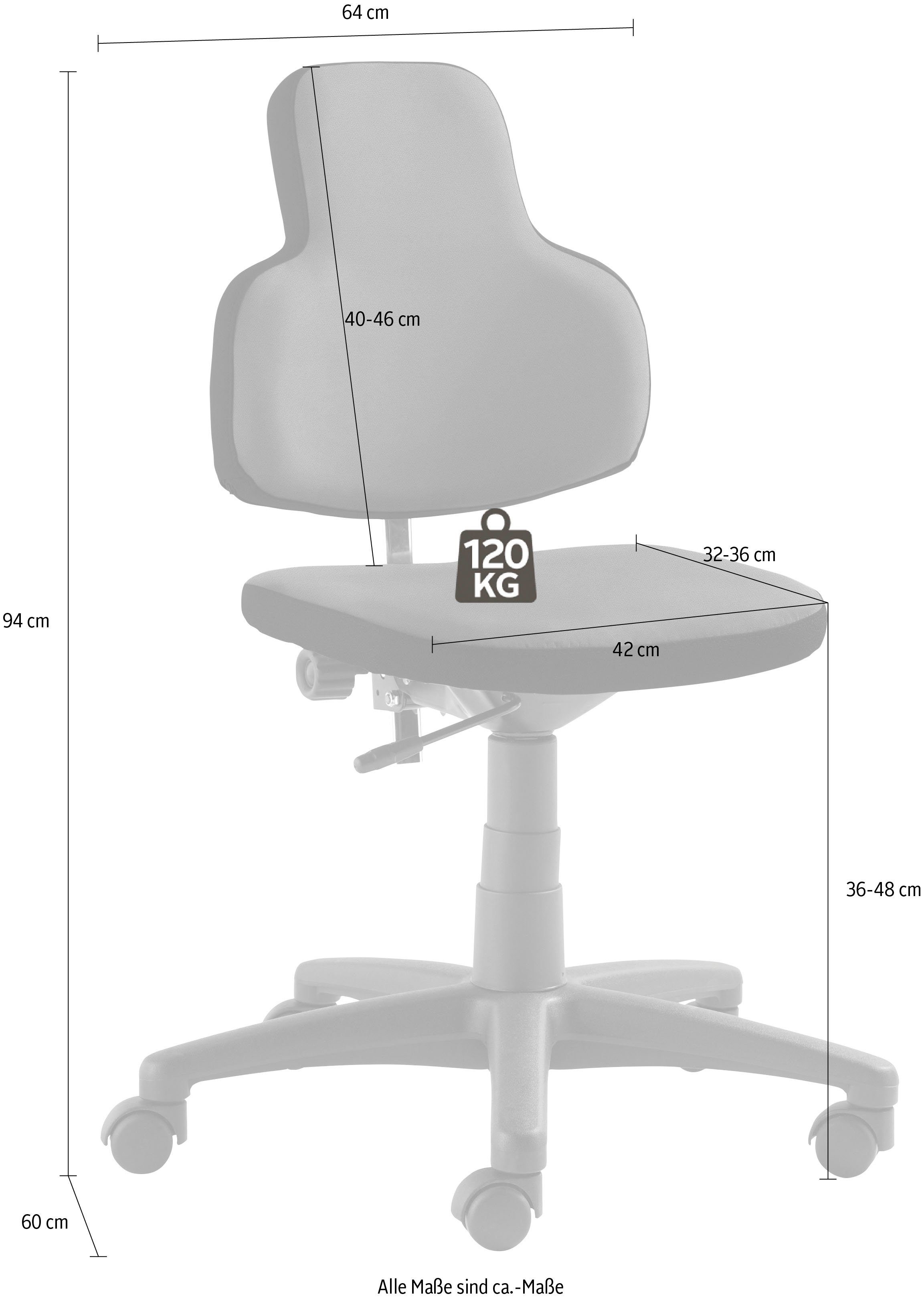 Sitzmöbel | Kinderdrehstuhl myONE, Mayer dunkelgrün/schwarz Dunkelgrün mitwachsend Bürostuhl