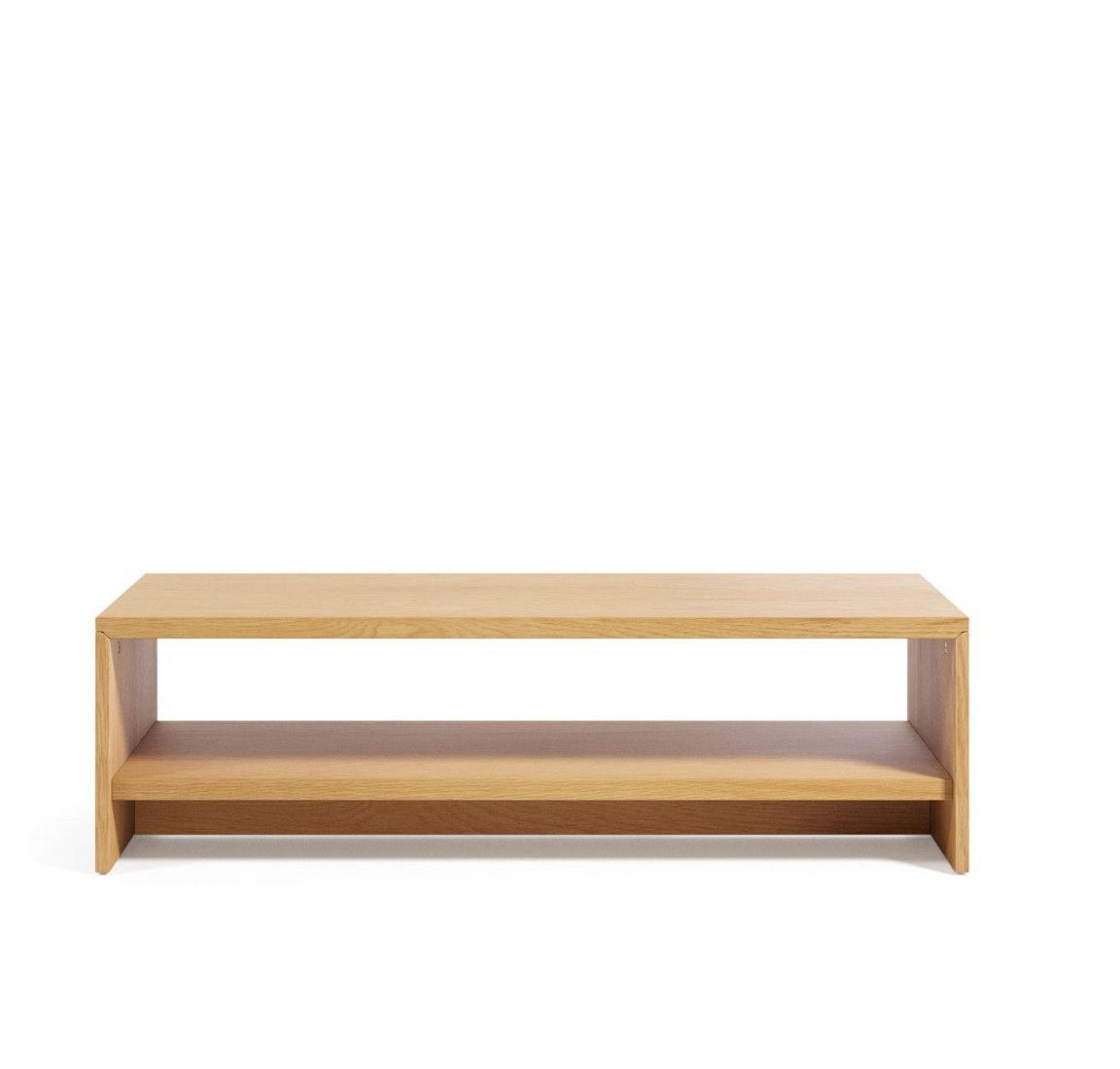 Natur24 Couchtisch Couchtisch Abilen 120 x 60 x 35 cm Eichenfurnier Tisch Wohnzimmer Neu