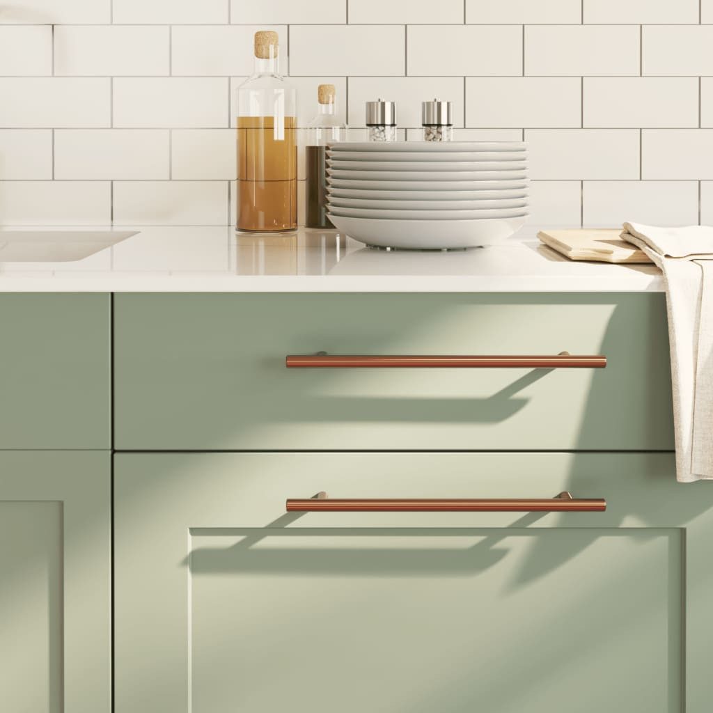 vidaXL Möbelgriff 224 mm Möbelgriffe 20 Stk Bronzen 224 mm Edelstahl Möbelknopf Schrankg