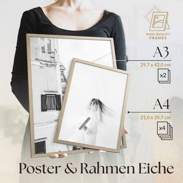 Heimlich Poster Set als Wohnzimmer Deko, Bilder DINA3 & DINA4, All We Have Is Now, Sprüche & Texte
