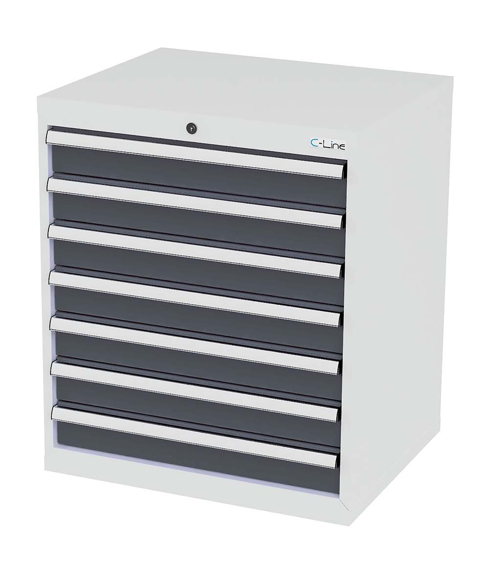 Simplaflex Werkzeugschrank Simplaflex Schubladenschrank, 7 Schubladen, BxTxH 700x575x820 mm