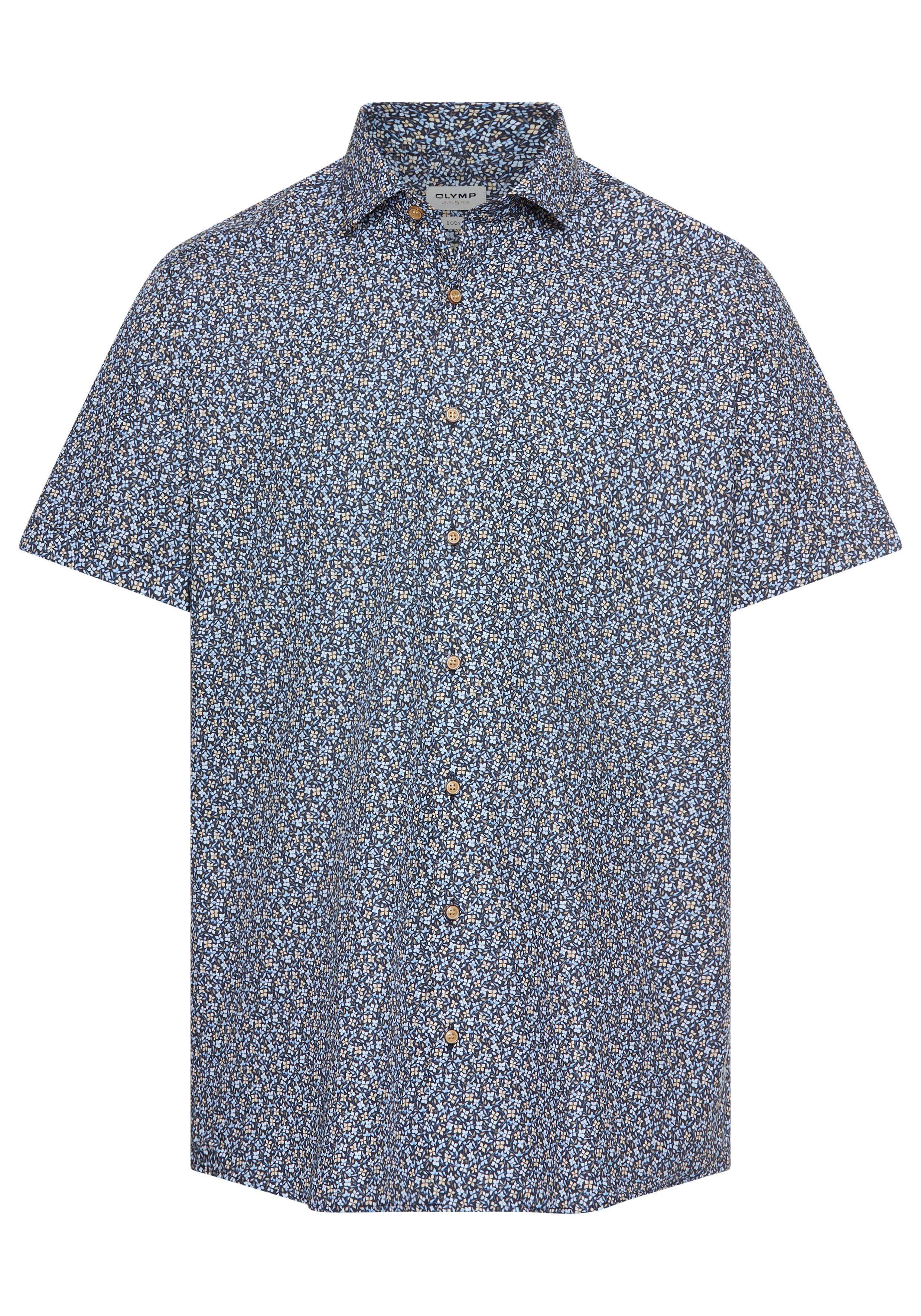 OLYMP Kurzarmhemd Level 5 floraler Alloverprint günstig online kaufen