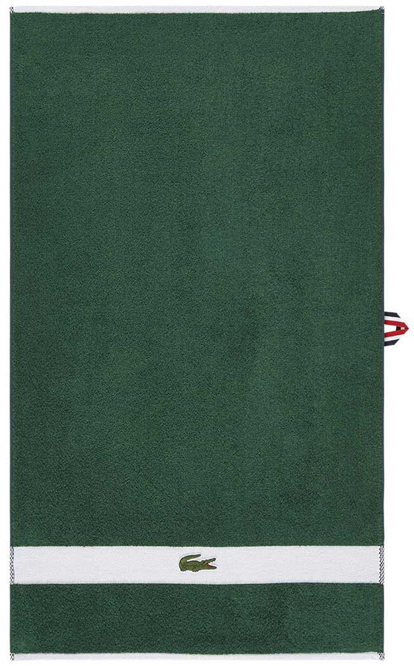 Lacoste Handtuch LCASUAL, Frottier (1-St), mit Label-Applikationen und Bordüre