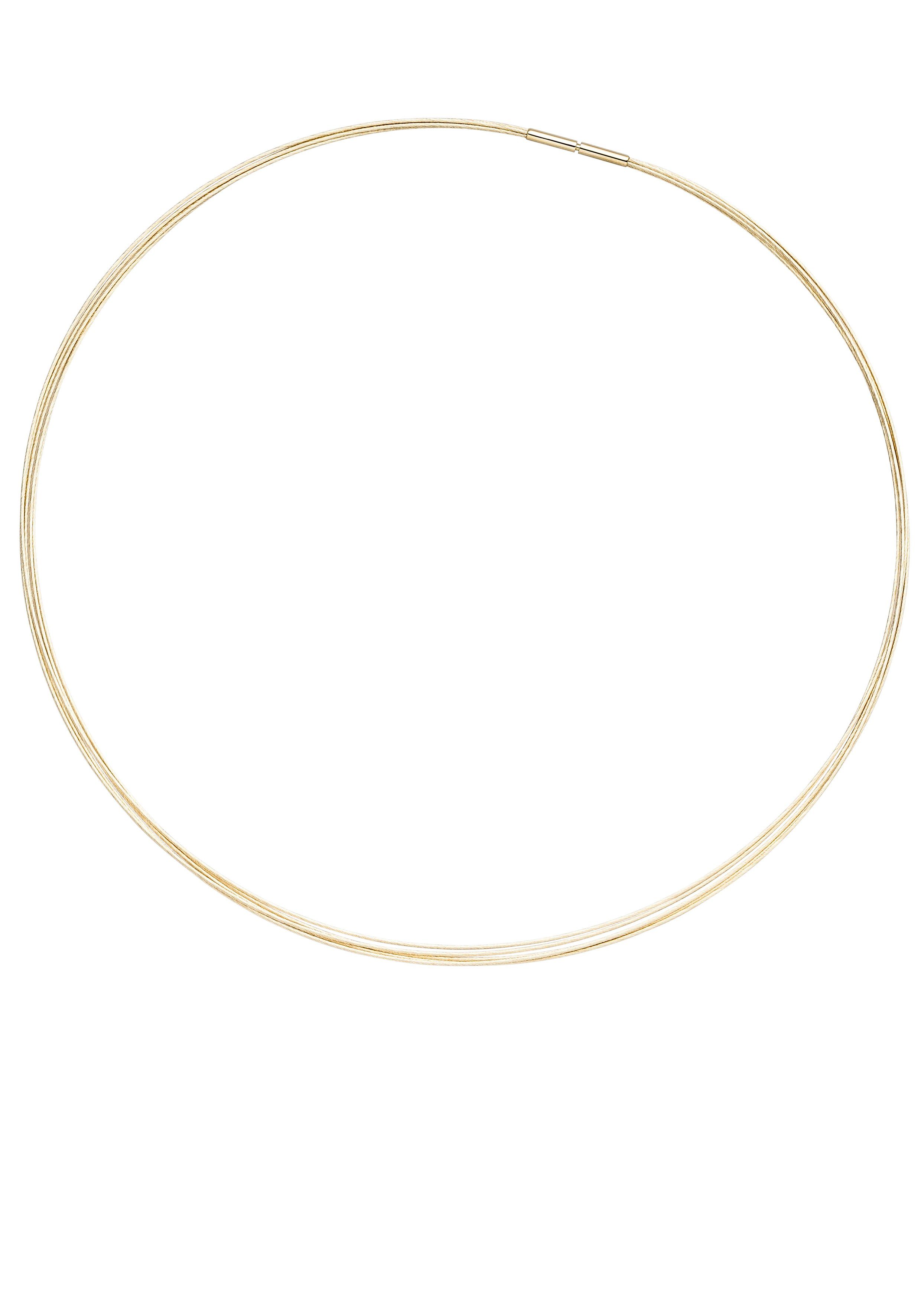 JOBO Halsreif Halskette 5-reihig, 585 Gold 45 cm
