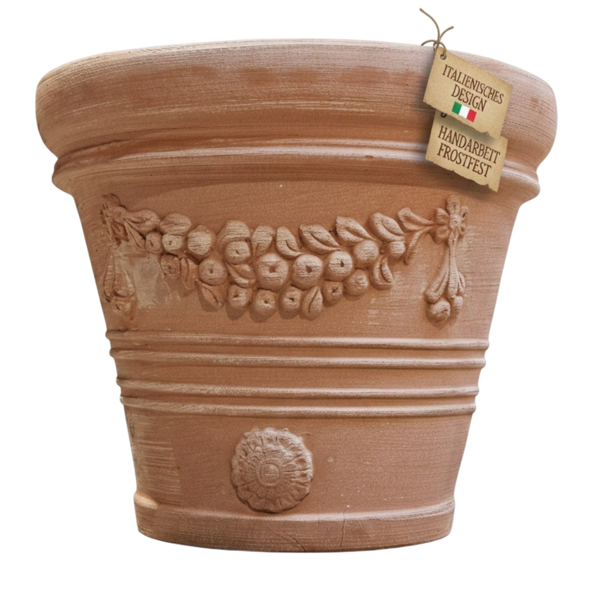Teramico Pflanzkübel XXL Terrakotta Pflanzkübel "Festonato" – Ø 45 cm – Italienisches Desig, 100% Frostfest. € 106,89