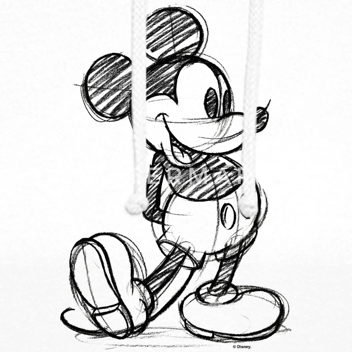 Spreadshirt Hoodie Mickey & Minnie Zeichnung Unisex Hoodie (1-tlg)