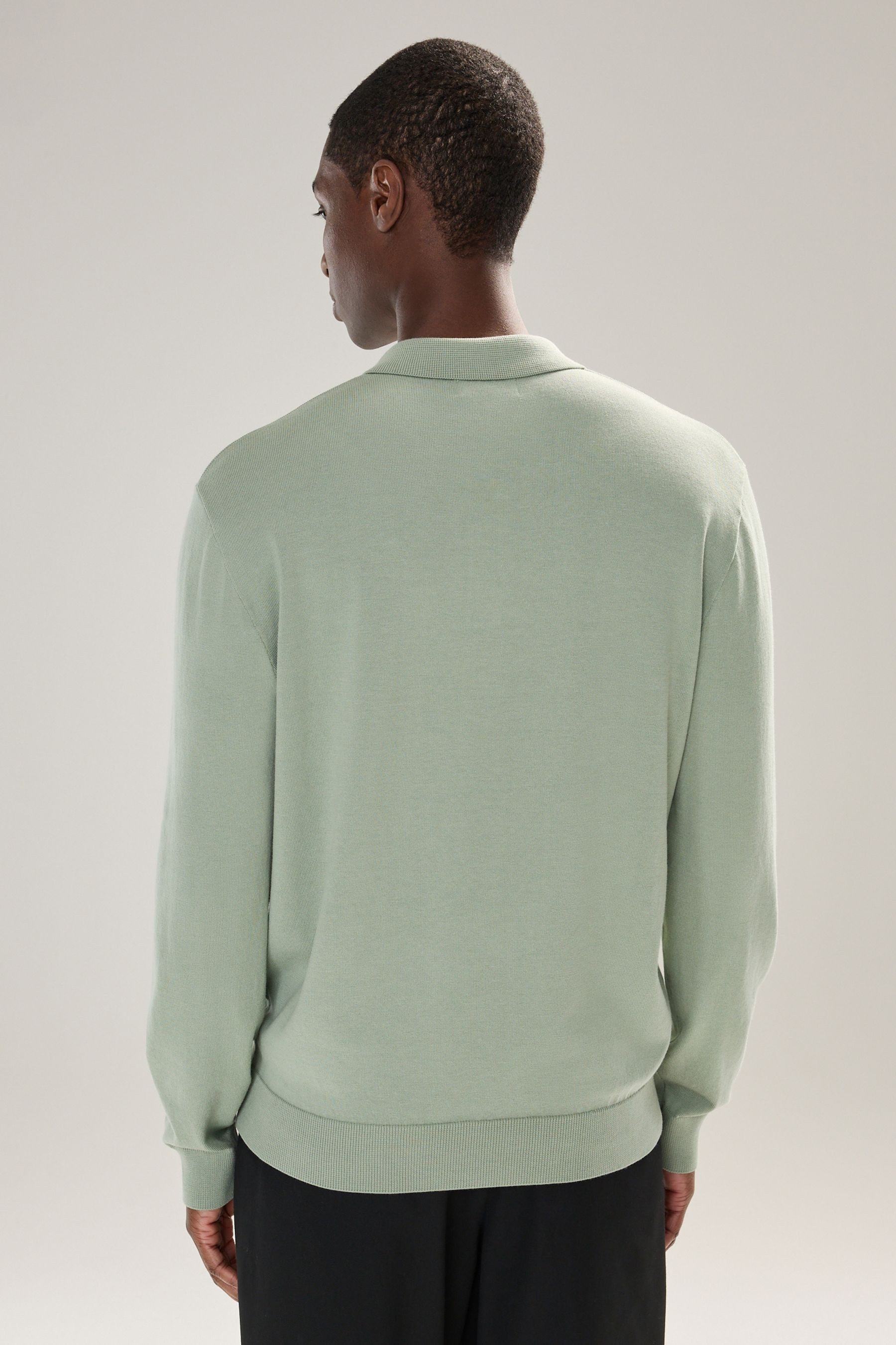 Next Langarm-Poloshirt Langärmeliges Strick-Poloshirt im Regular Fit (1-tlg)
