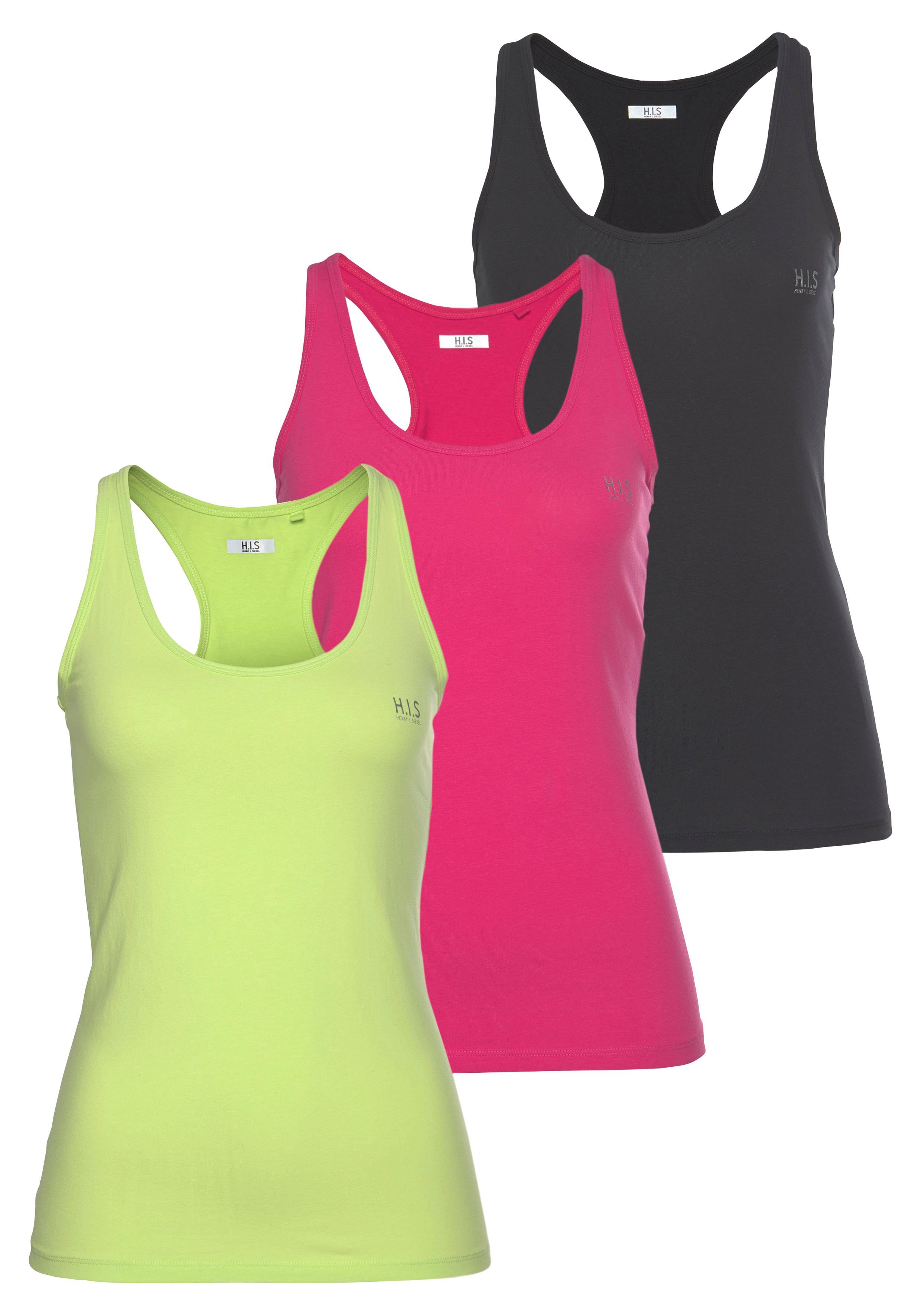 H.I.S Tanktop (Packung, 3er-Pack) Softer Feinripp mit elastischer Baumwolle günstig online kaufen