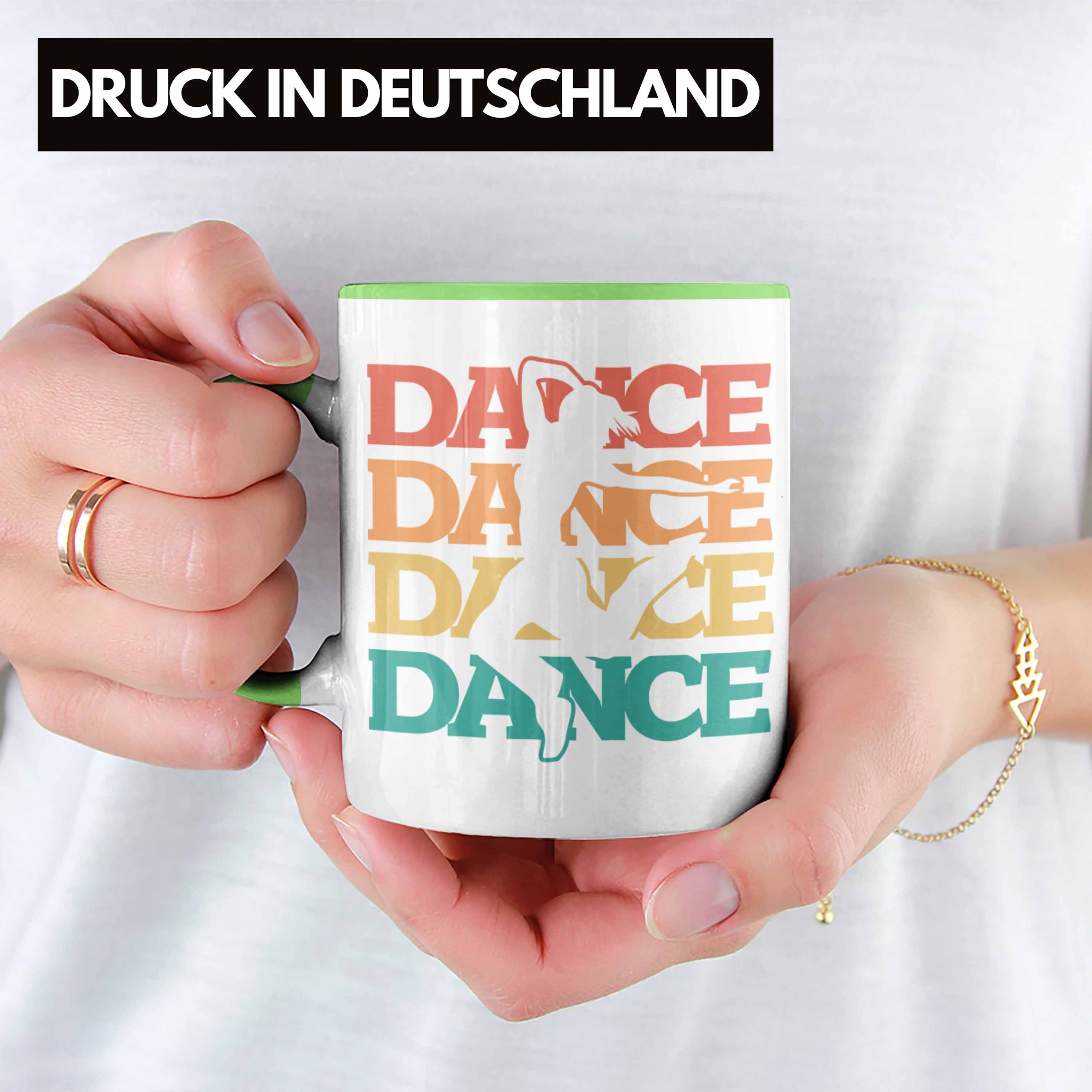Tänzer Geschenk Tasse Tanzbegeisterte D für Trendation Grün Lustige Grafik Tanzlehrer Tasse