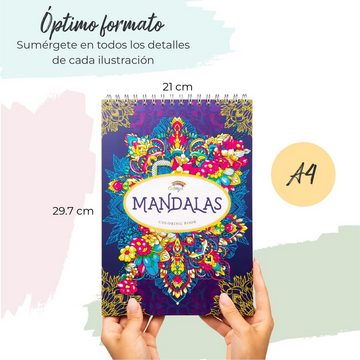 Colorya Malen nach Zahlen Mandalas für Erwachsene: Colorya Malbuch A4