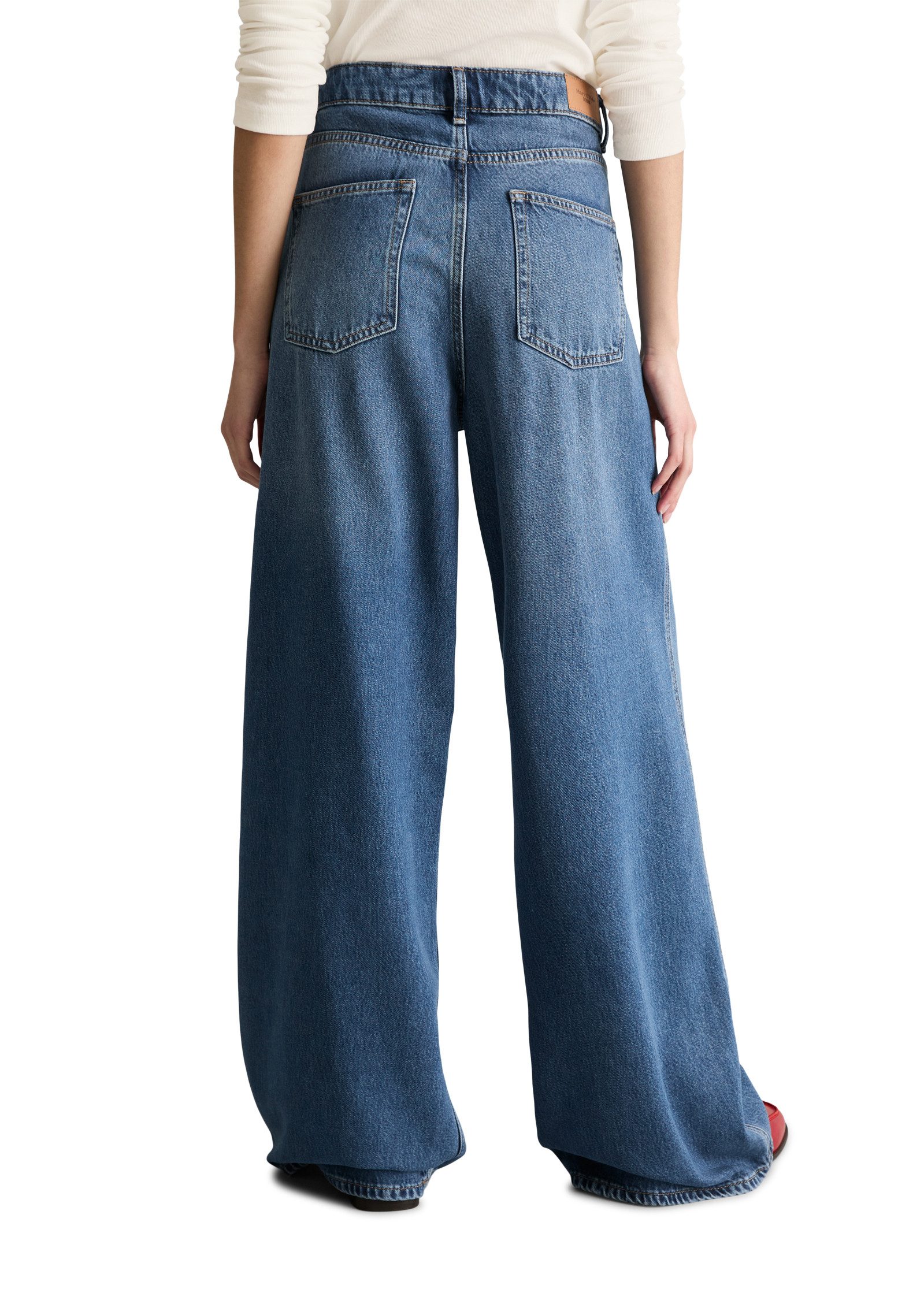 Marc O'Polo DENIM Weite Jeans Model Anjo wide aus fließendem Lyocell-Mix, H günstig online kaufen